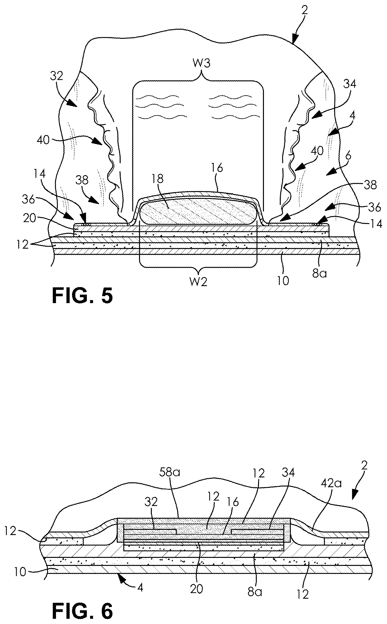 Patent US12324733 Figure 4 – Insert patch with liquid barrier