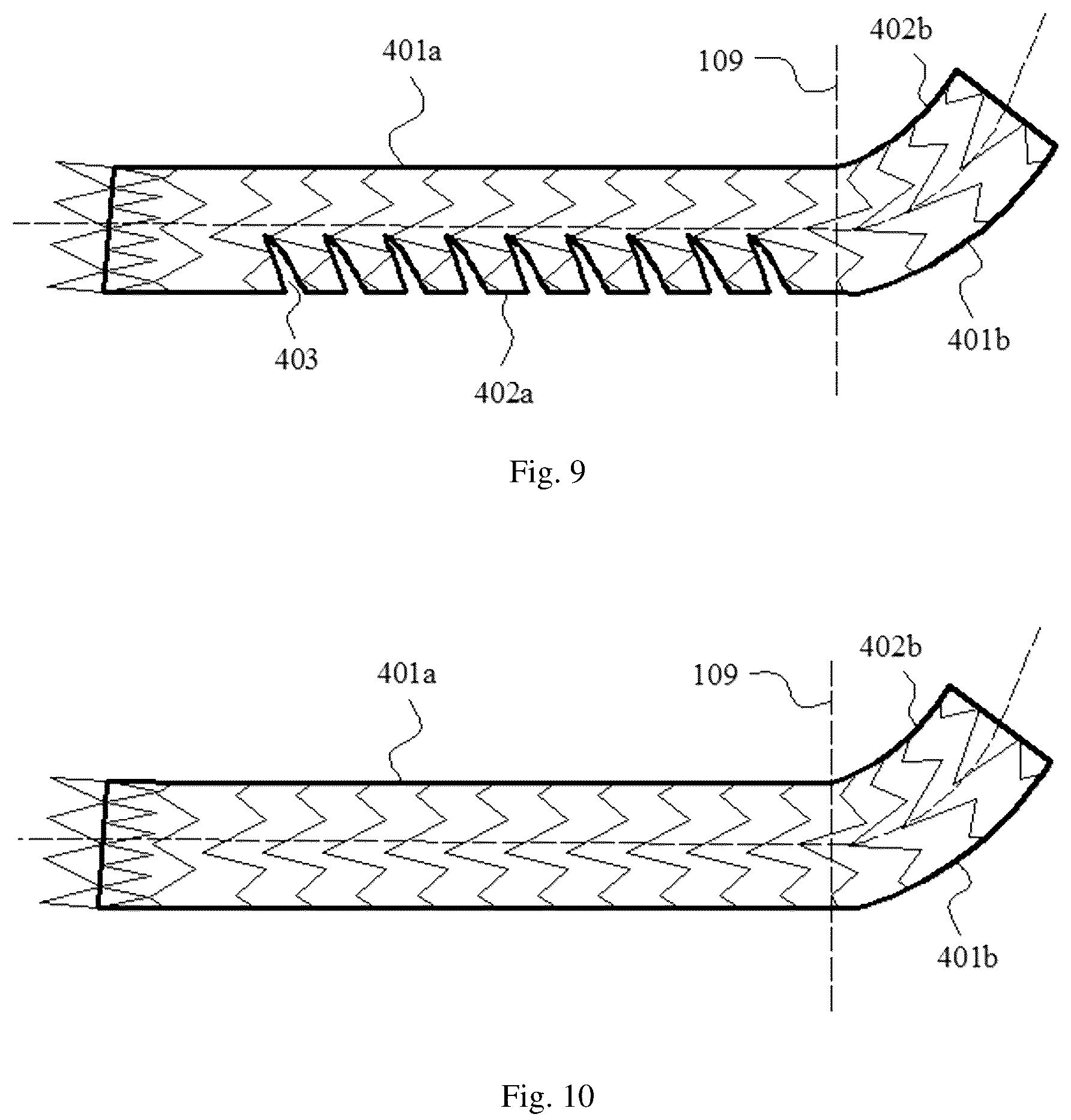 Patent US12324735 Figure 5 – Stent graft with variable coverage of wavy rings