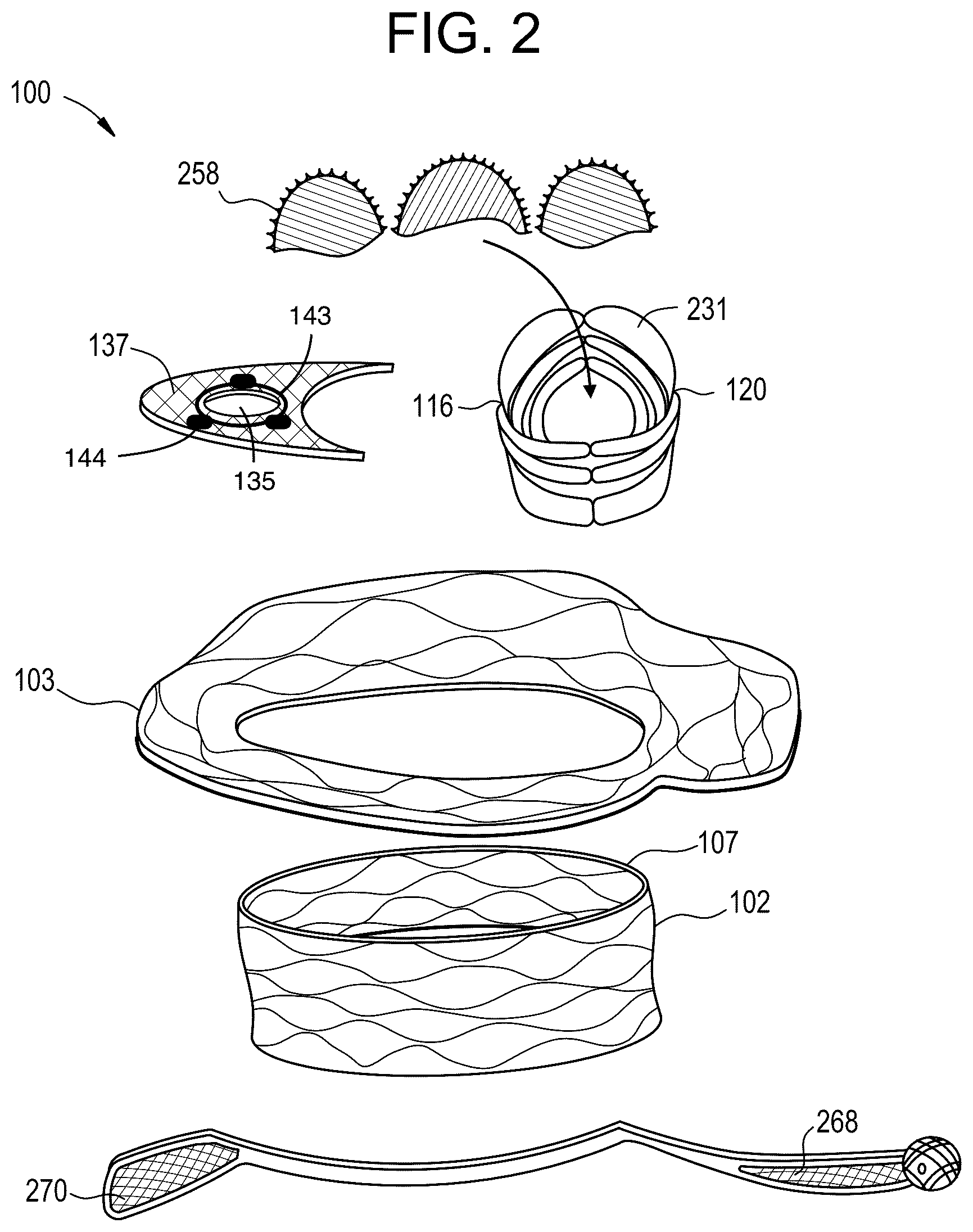 Patent US12324737 Figure 2 – Tricuspid regurgitation control devices for orthogonal transcatheter heart valve prosthesis