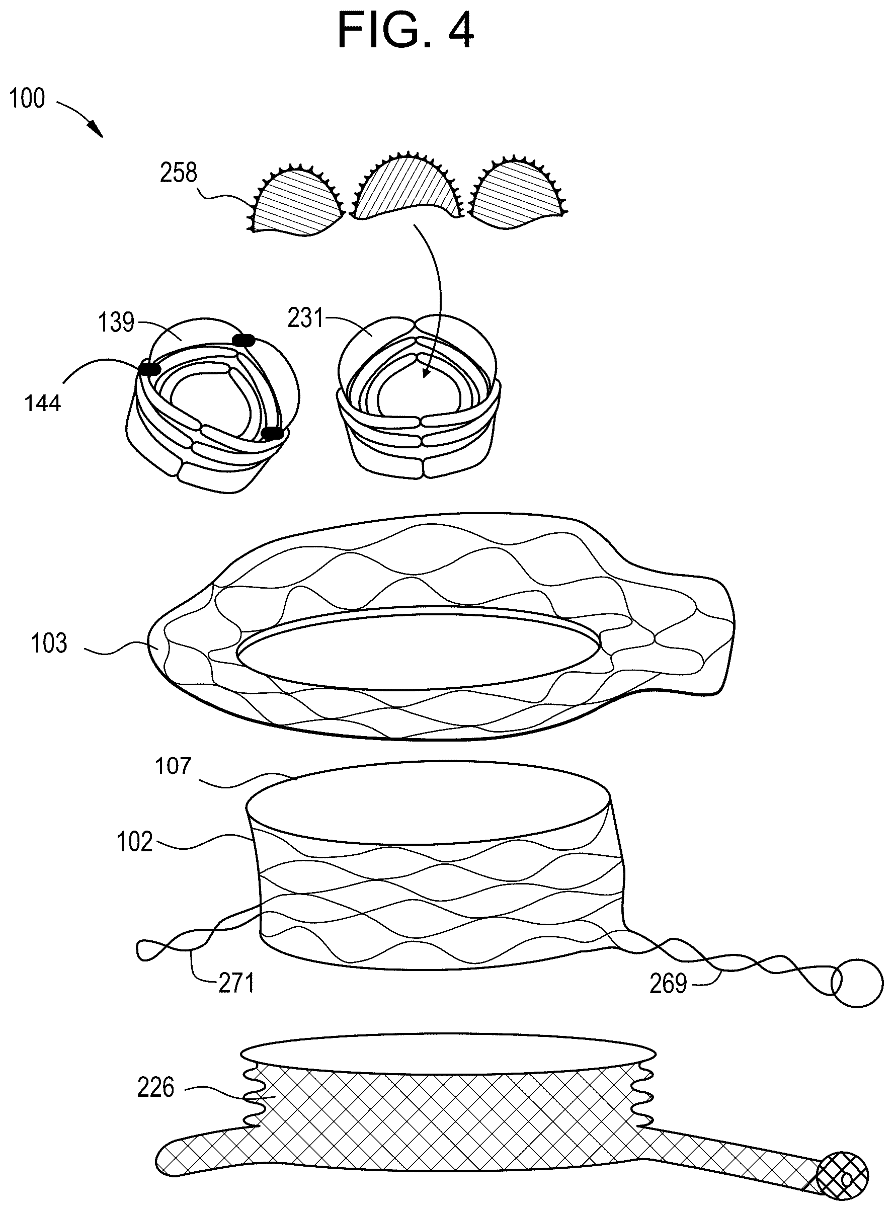 Patent US12324737 Figure 4 – Tricuspid regurgitation control devices for orthogonal transcatheter heart valve prosthesis