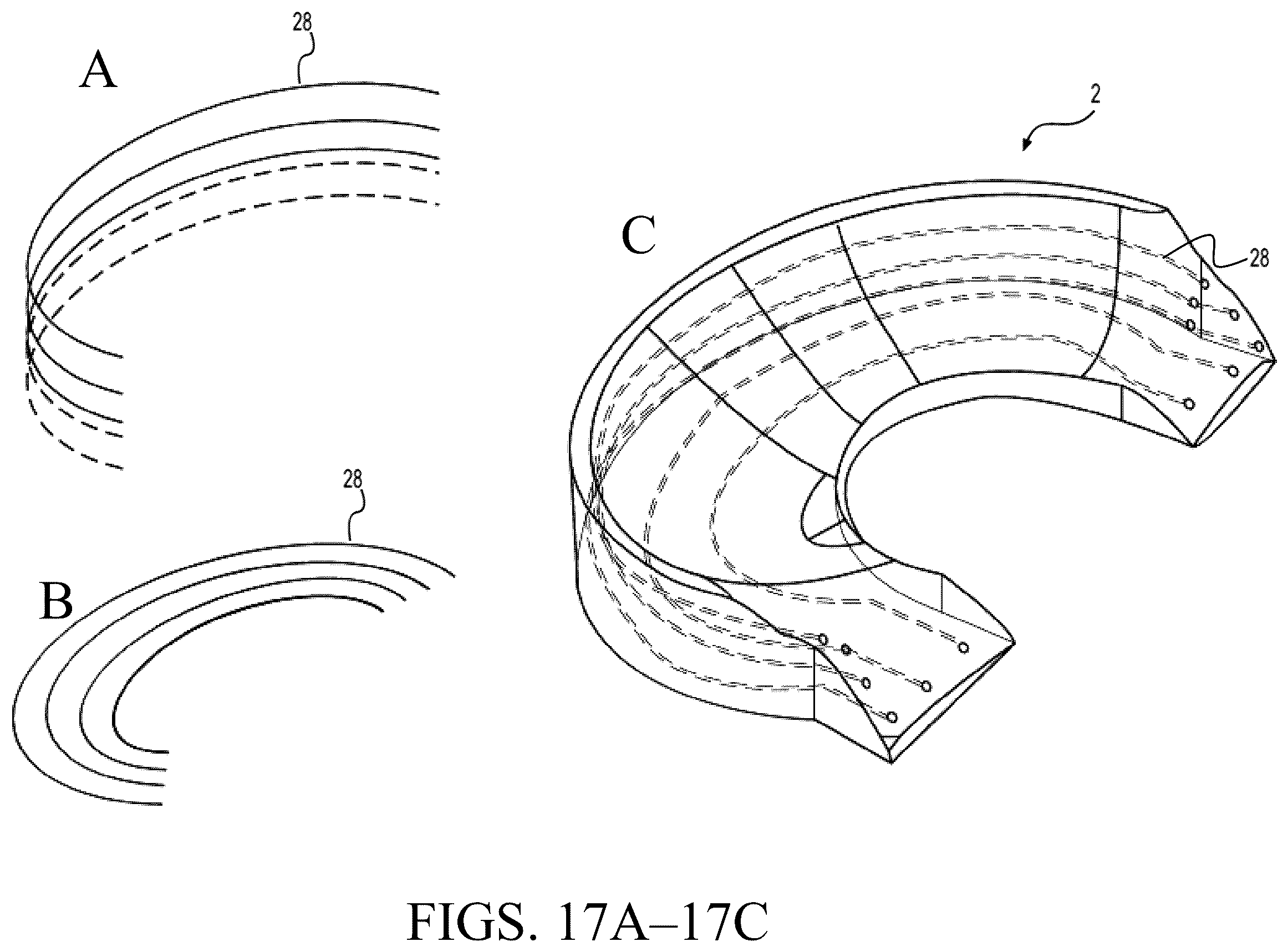 Patent US12324742 Figure 16 – Orthopedic implants having circumferential and non-circumferential fibers