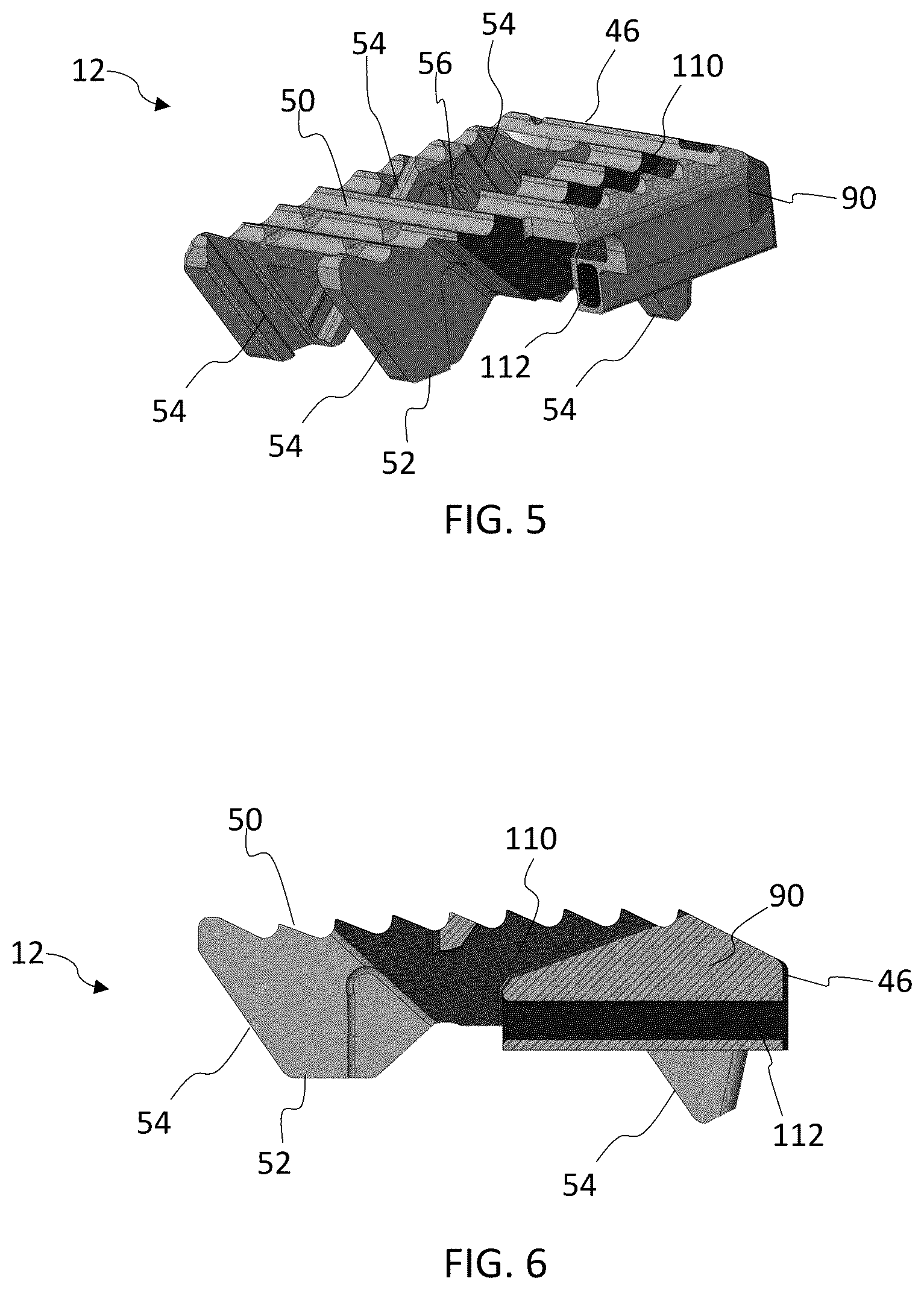 Patent US12324748 Figure 4 – Expandable fusion device with integrated deployable retention spikes