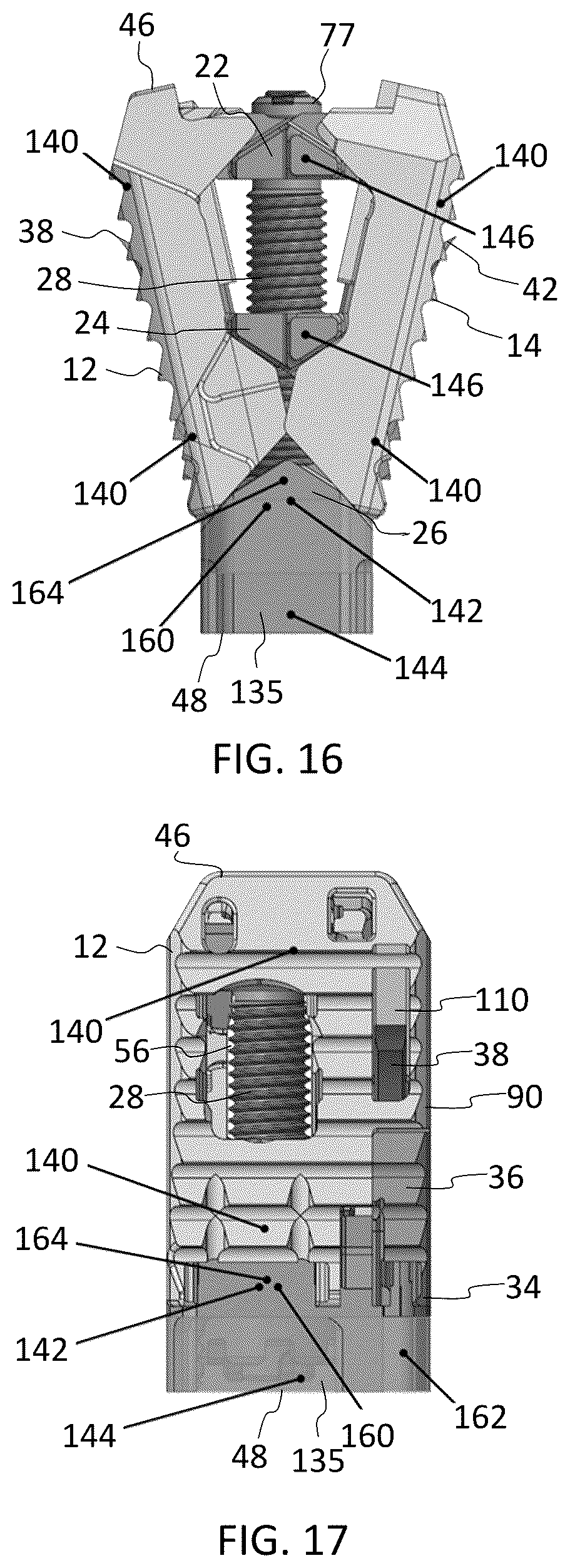 Patent US12324748 Figure 11 – Expandable fusion device with integrated deployable retention spikes
