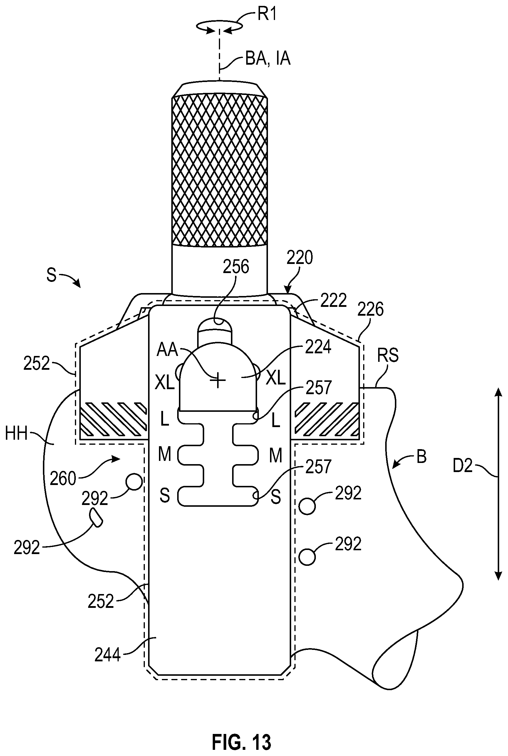 Patent US12324750 Figure 11 – Shield guide assembly