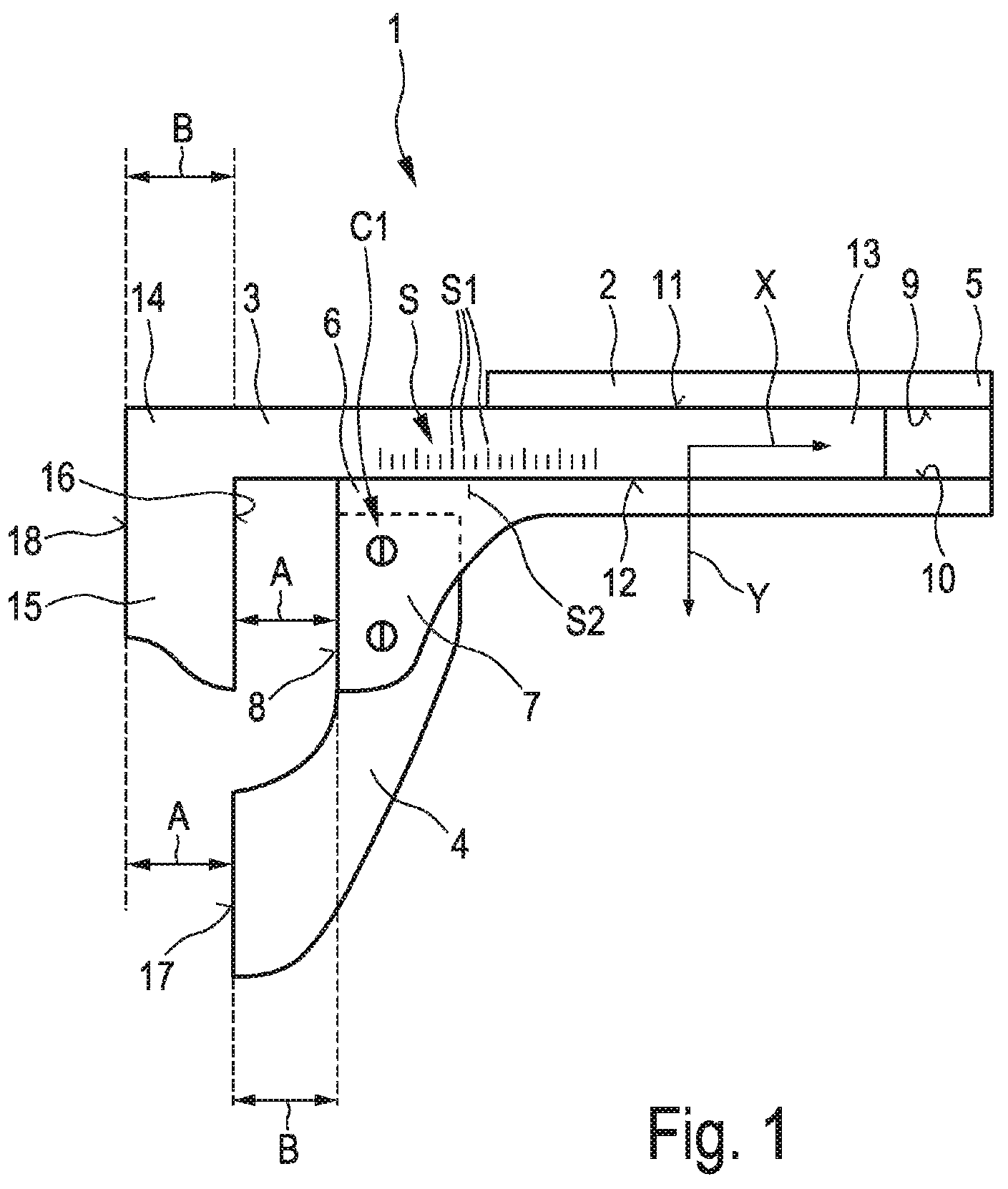 Patent US12324751 Figure 1 – Multipurpose measurement instrument for use in a knee-joint replacement operation