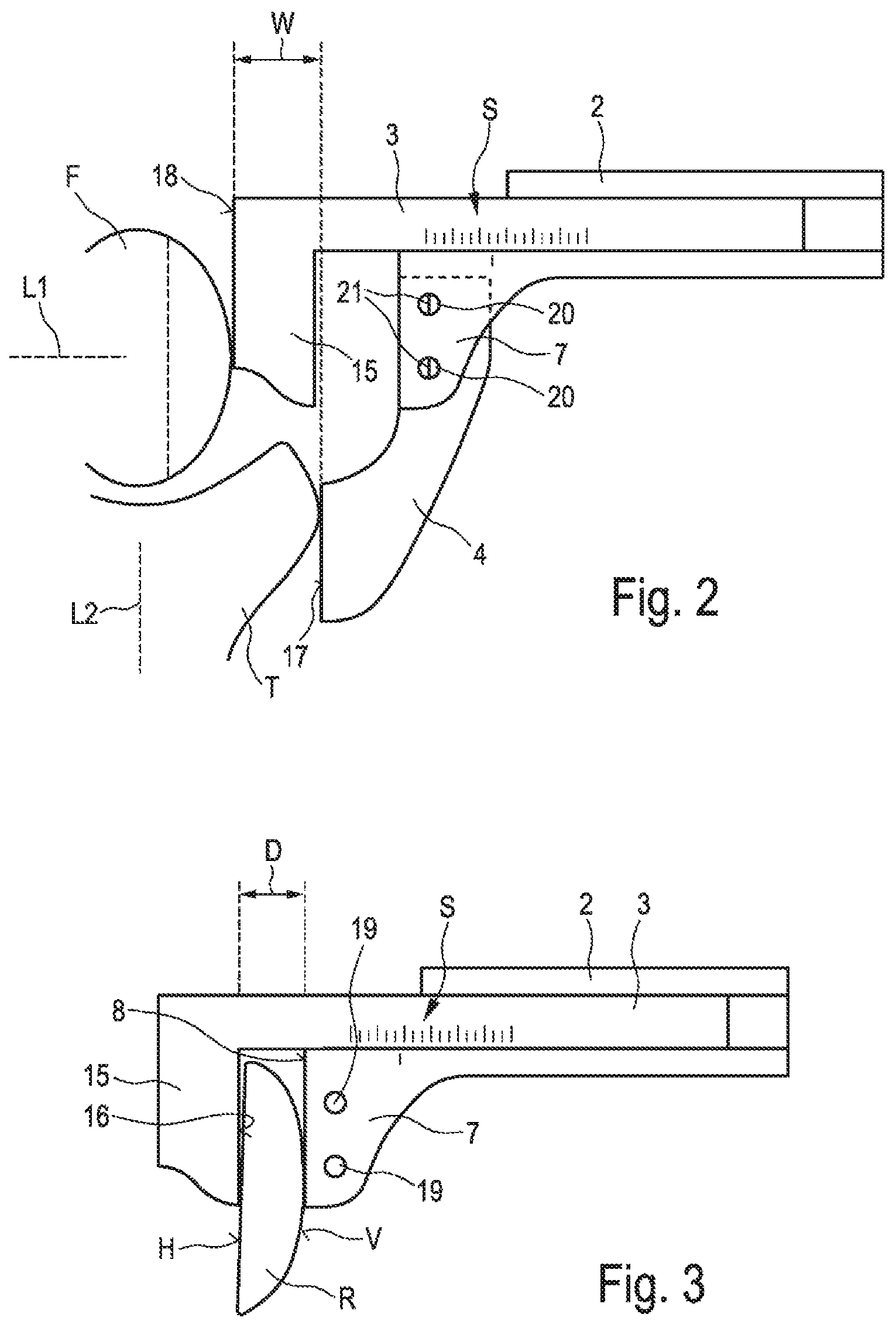 Patent US12324751 Figure 2 – Multipurpose measurement instrument for use in a knee-joint replacement operation