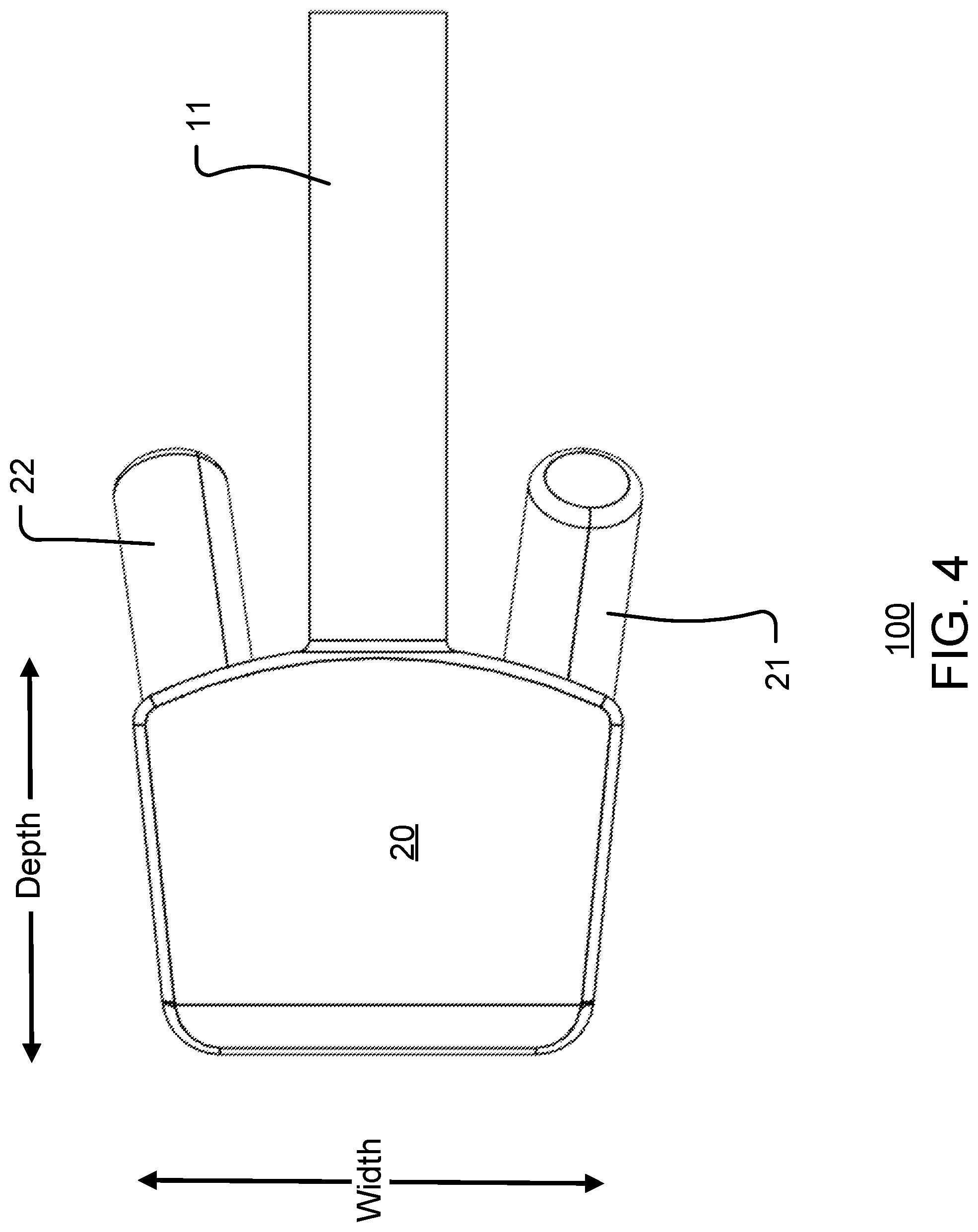 Patent US12324753 Figure 4 – Interbody trial instrument with screw trajectory indicators