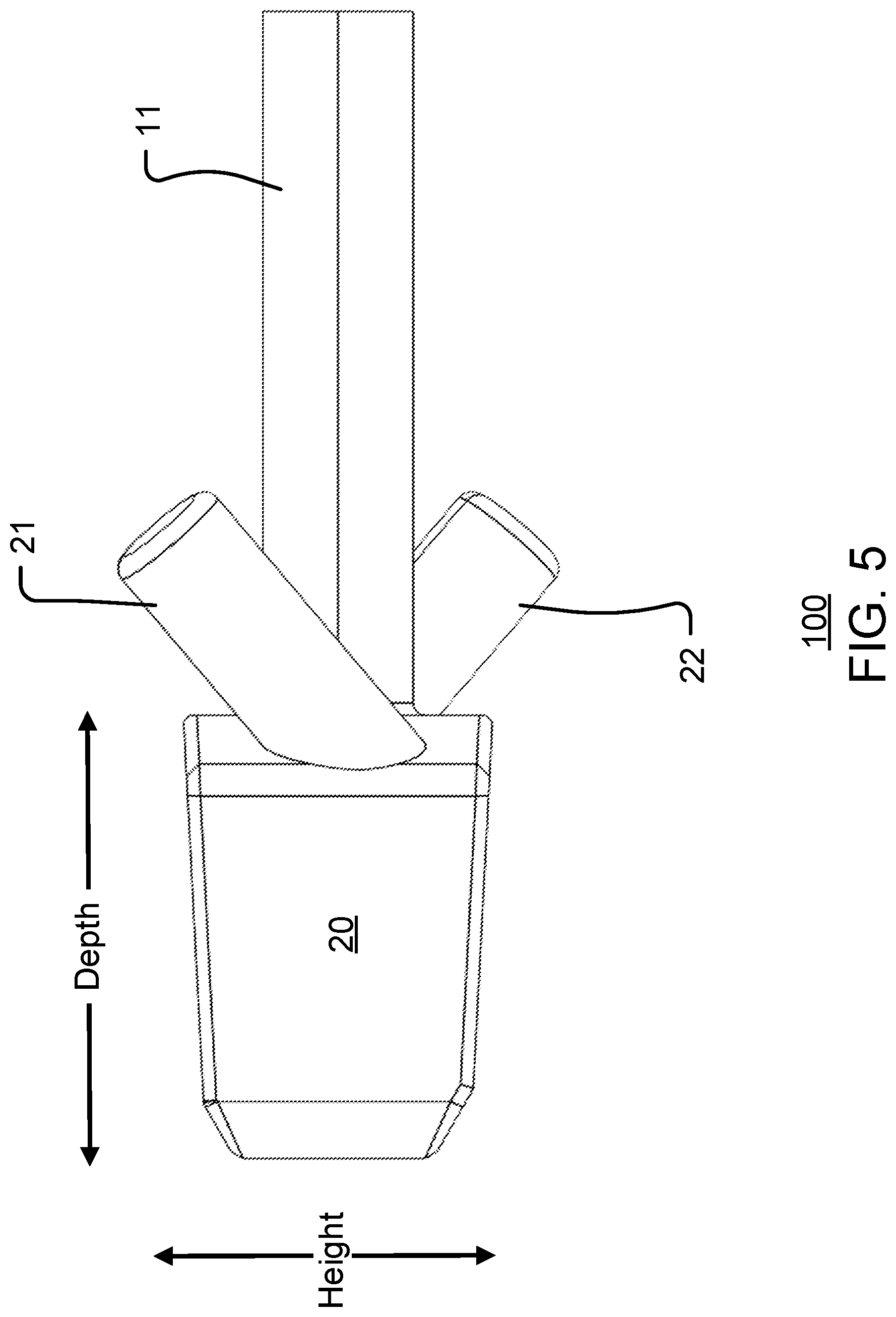 Patent US12324753 Figure 5 – Interbody trial instrument with screw trajectory indicators