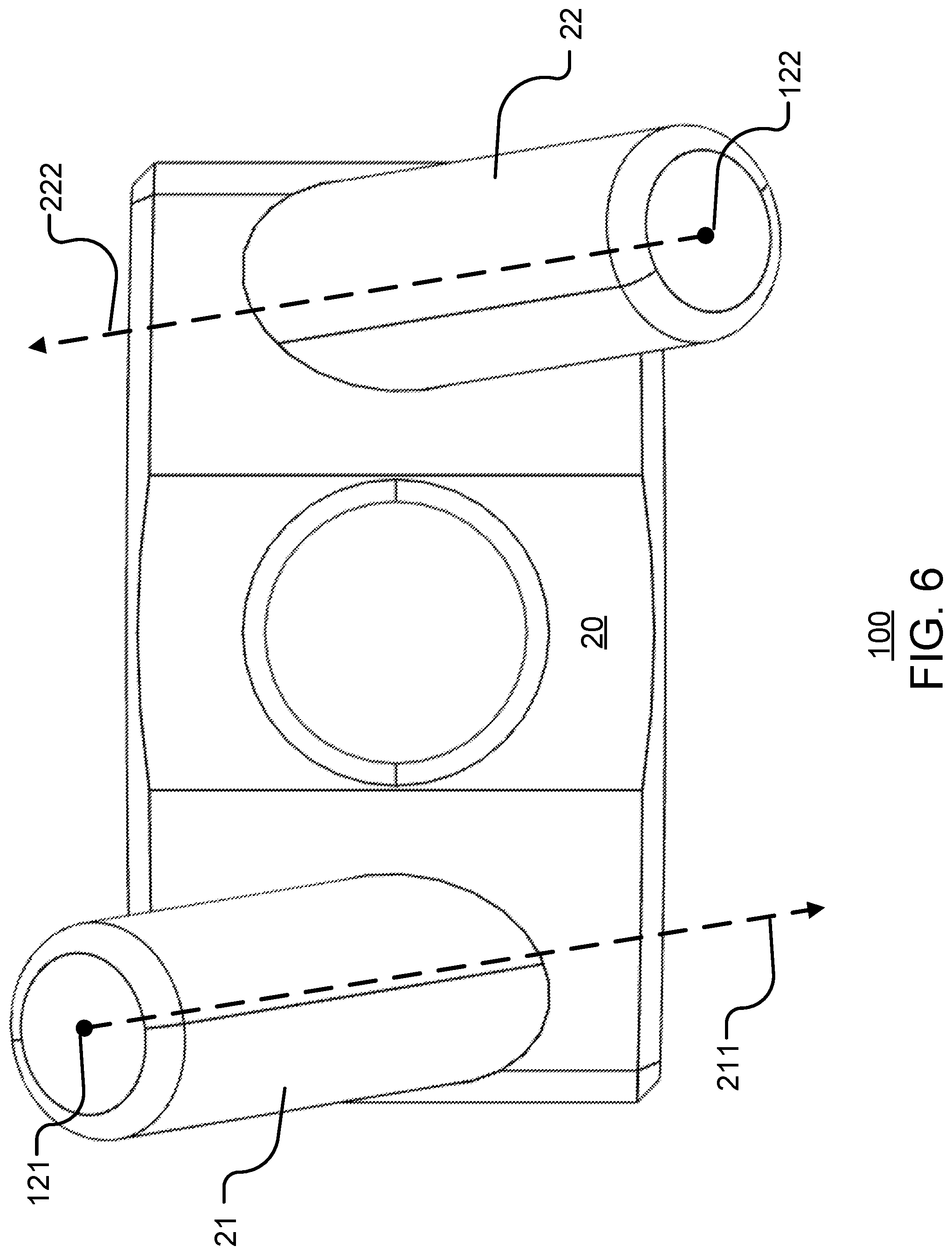 Patent US12324753 Figure 6 – Interbody trial instrument with screw trajectory indicators