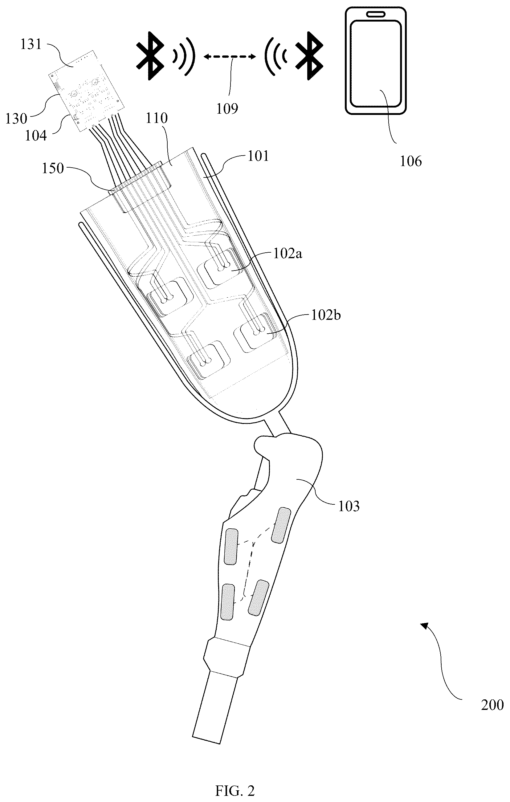 Patent US12324754 Figure 2 – System for residual limbs of amputees