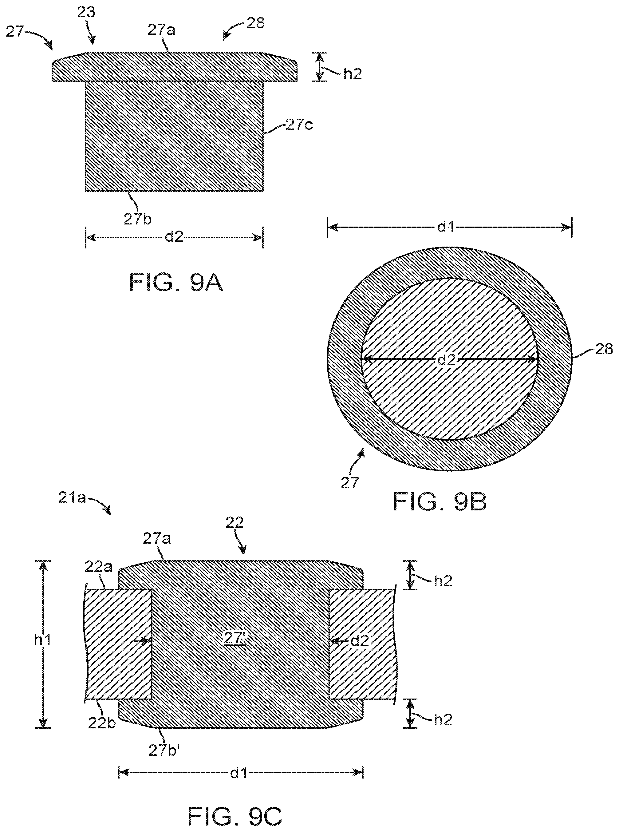 Patent US12324755 Figure 8 – Scaffolds having a radiopaque marker and methods for attaching a marker to a scaffold