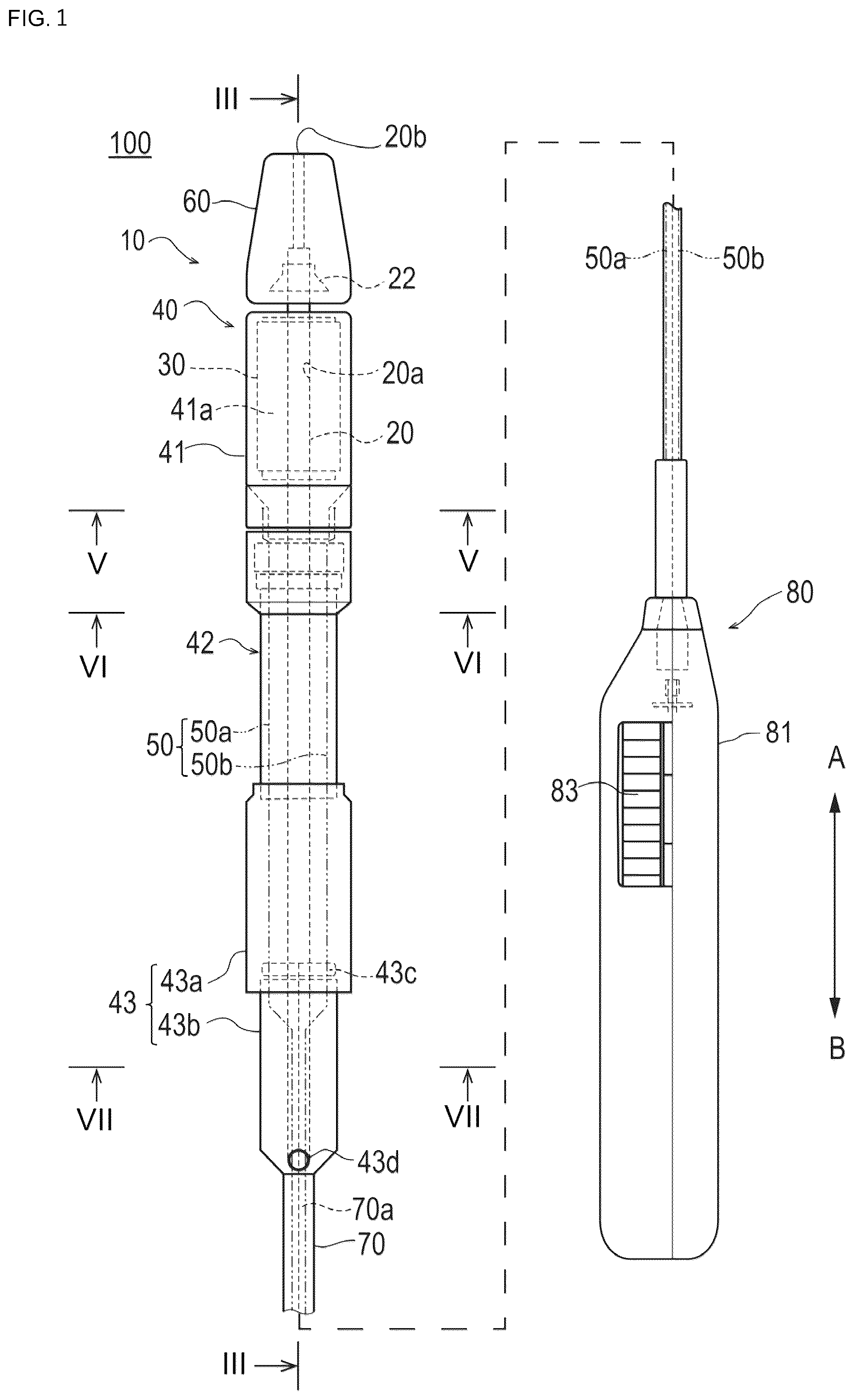 Patent US12324758 — Method for manufacturing stent delivery system and stent delivery system — Figure 1