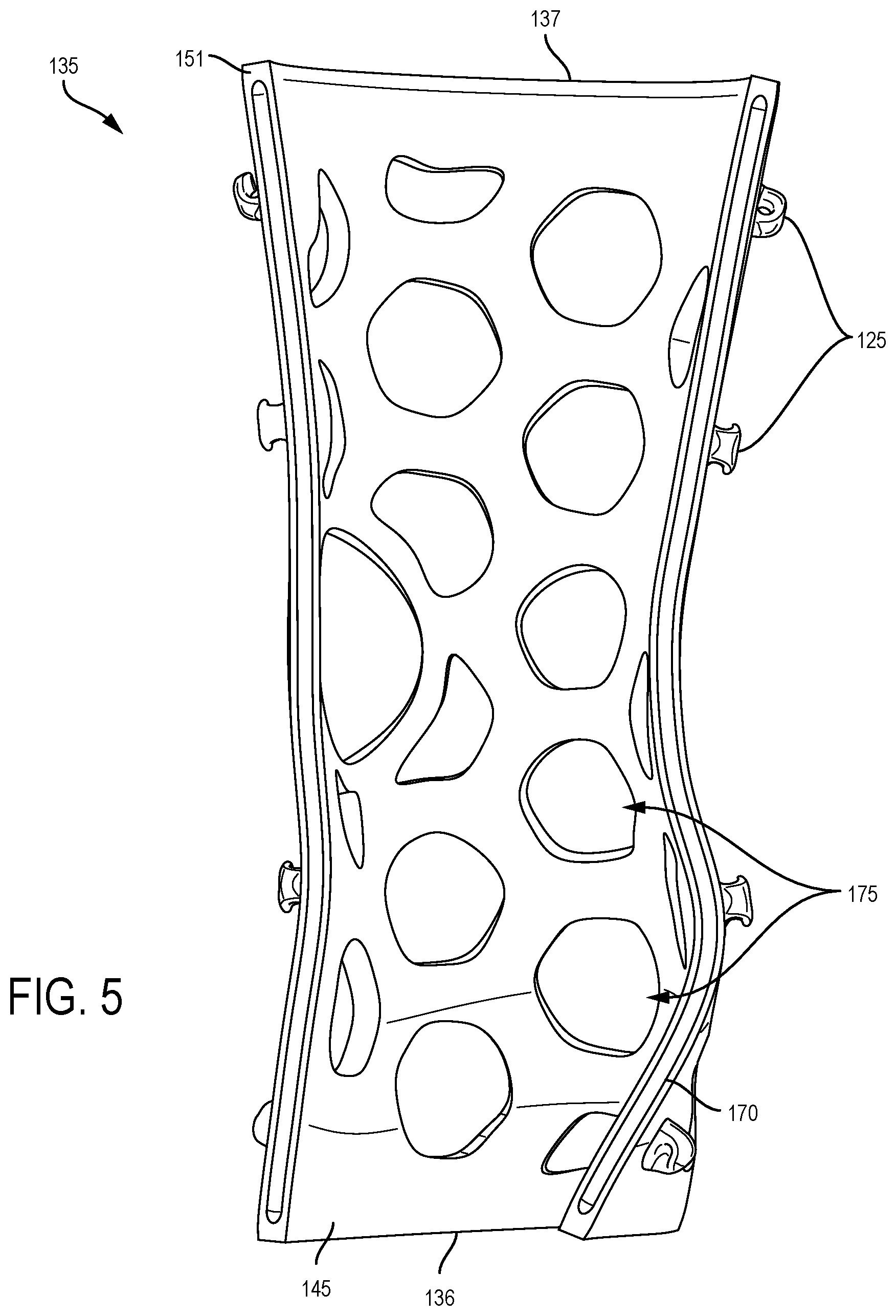 Patent US12324760 Figure 5 – Adjustable brace and processes for making and using same