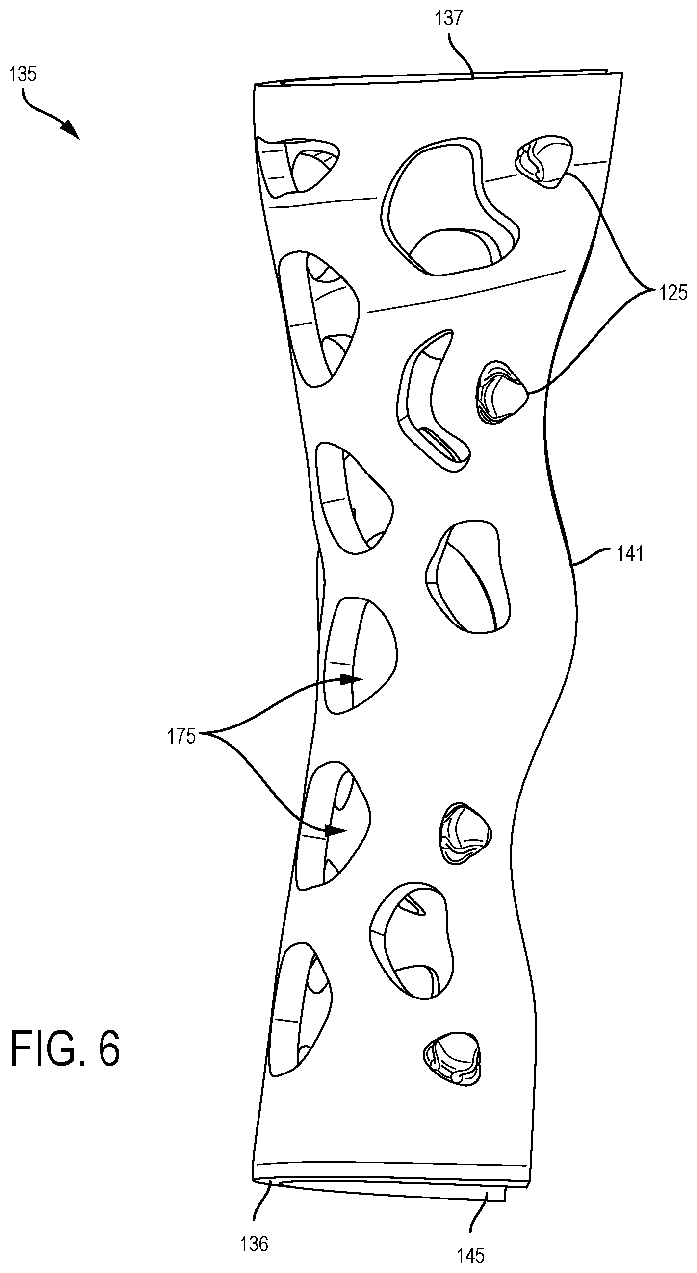 Patent US12324760 Figure 6 – Adjustable brace and processes for making and using same