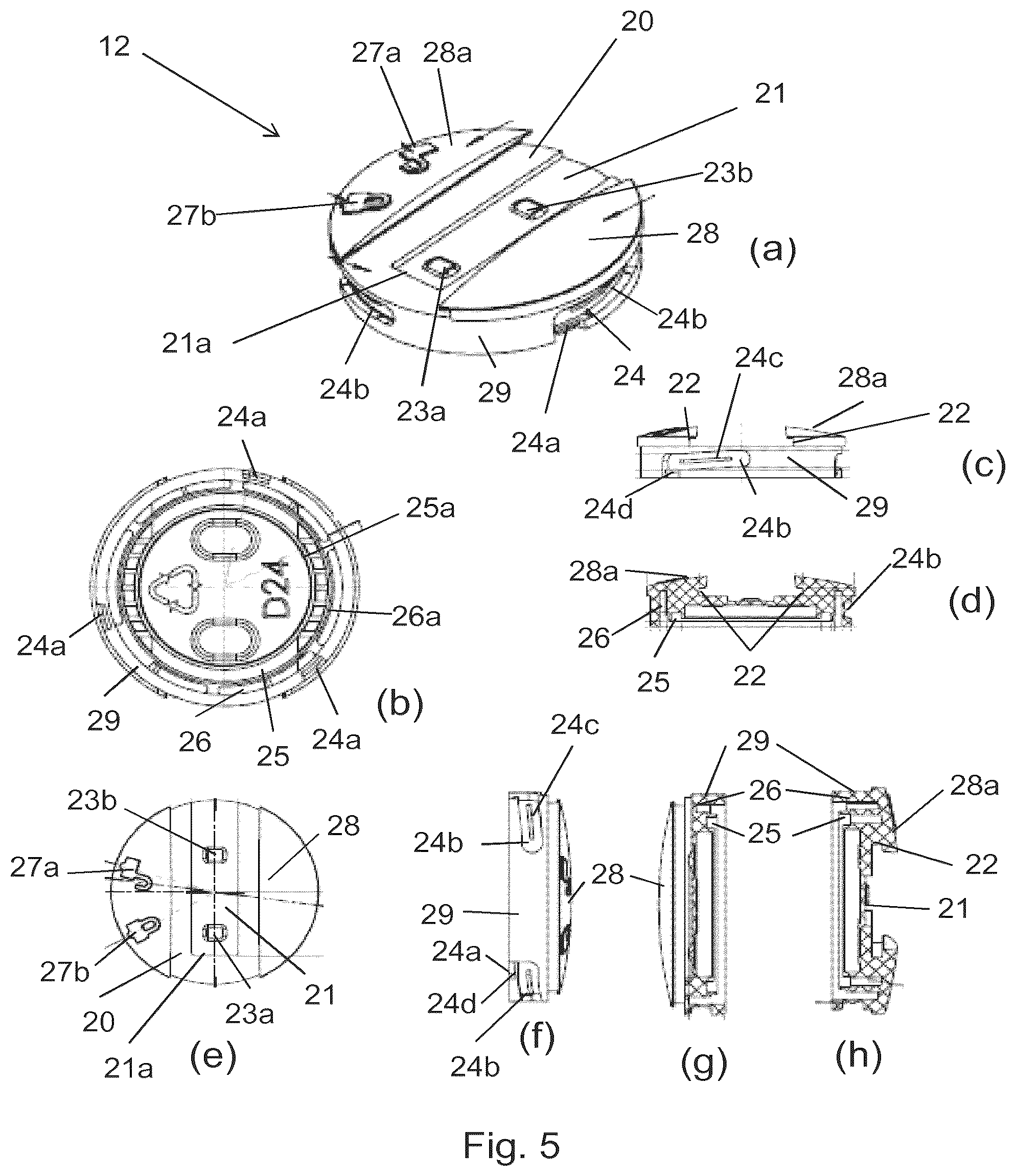 Patent US12324766 Figure 4 – Lid for medical implant