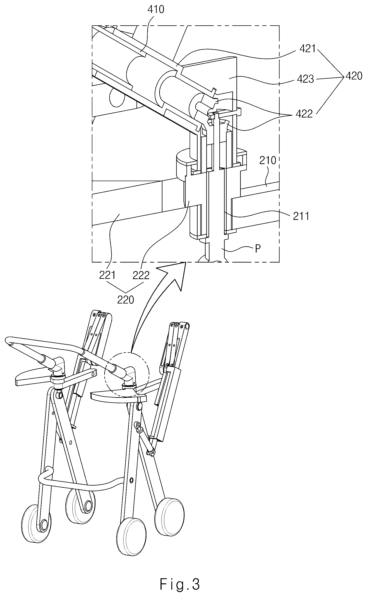 Patent US12324774 Figure 3 – Wheelchair