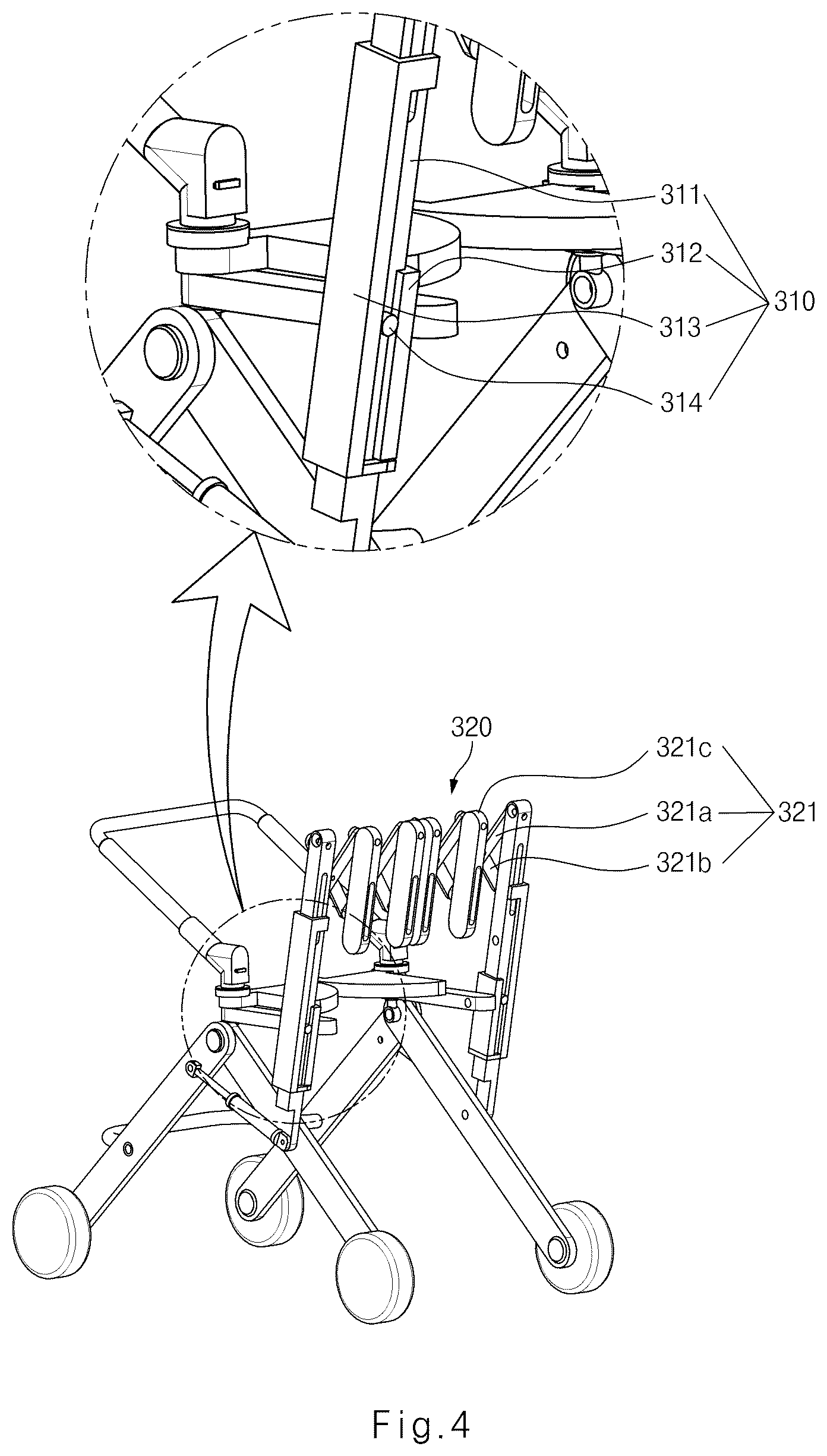 Patent US12324774 Figure 4 – Wheelchair