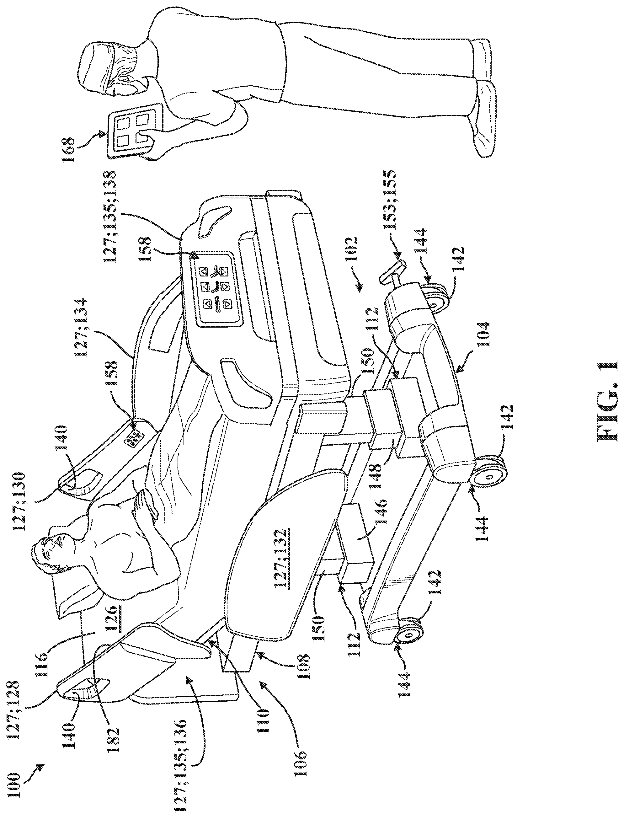 Patent US12324776 — Patient support apparatus for treating patients presenting behavioral health indicia — Figure 1