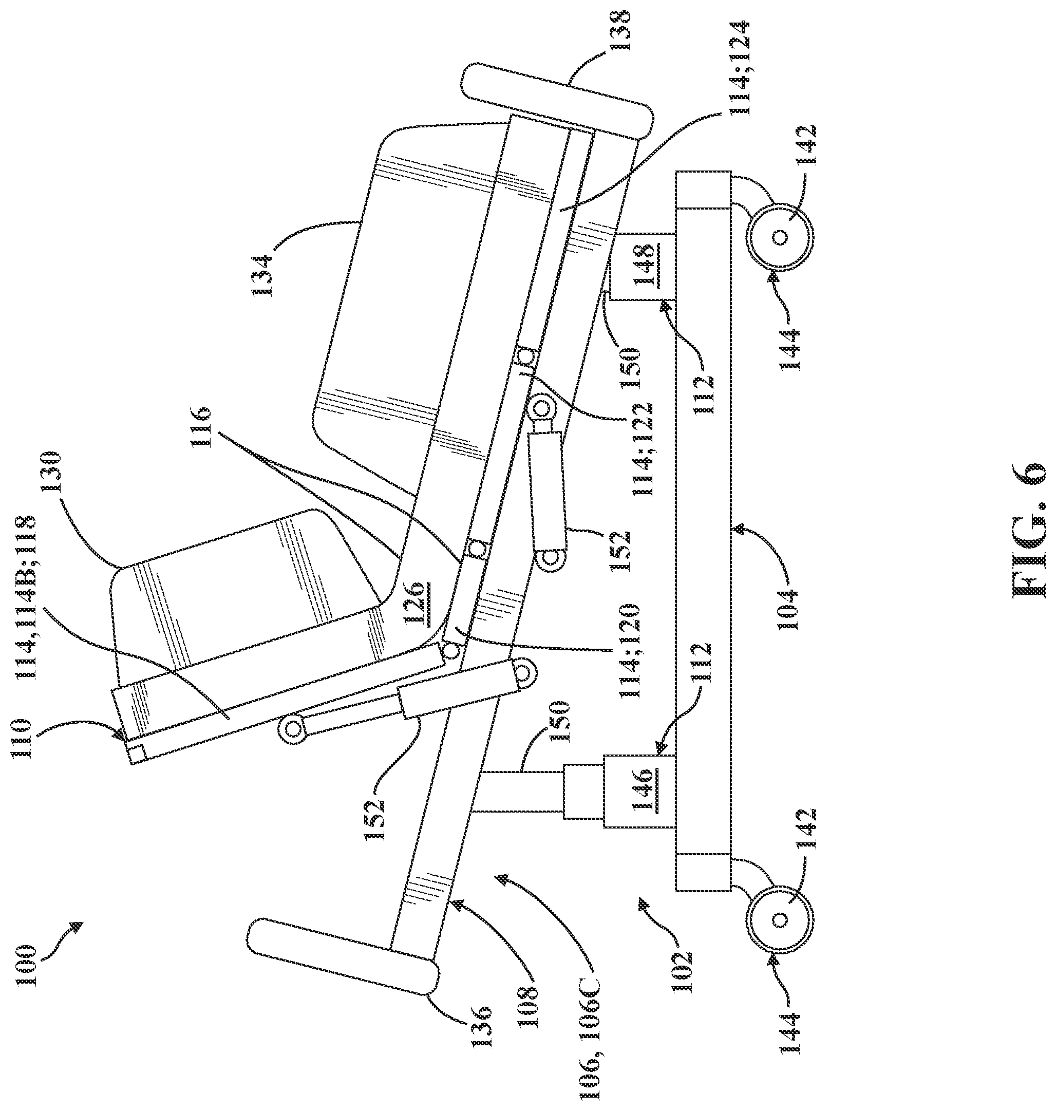 Patent US12324776 Figure 9 – Patient support apparatus for treating patients presenting behavioral health indicia