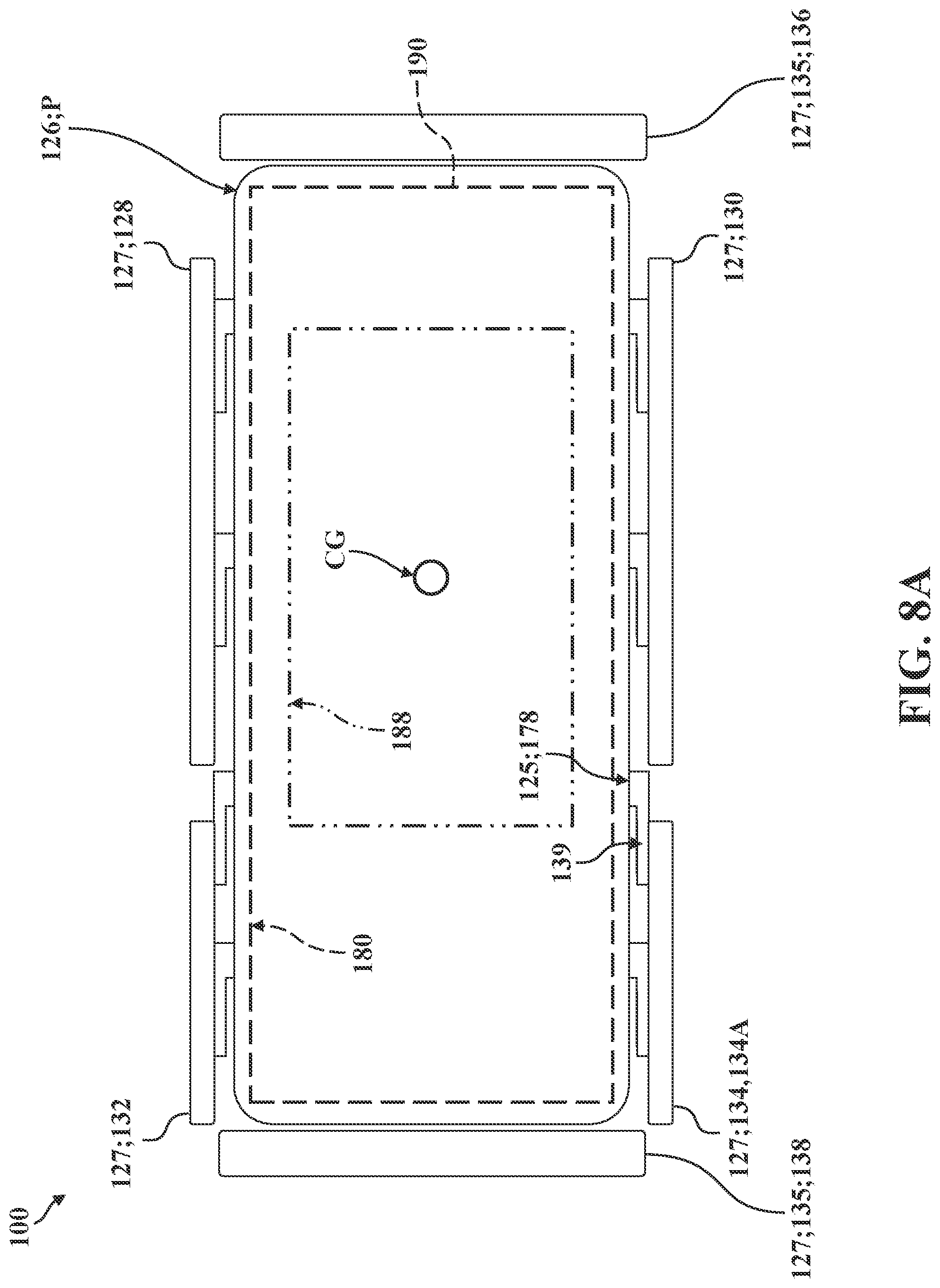 Patent US12324776 Figure 13 – Patient support apparatus for treating patients presenting behavioral health indicia