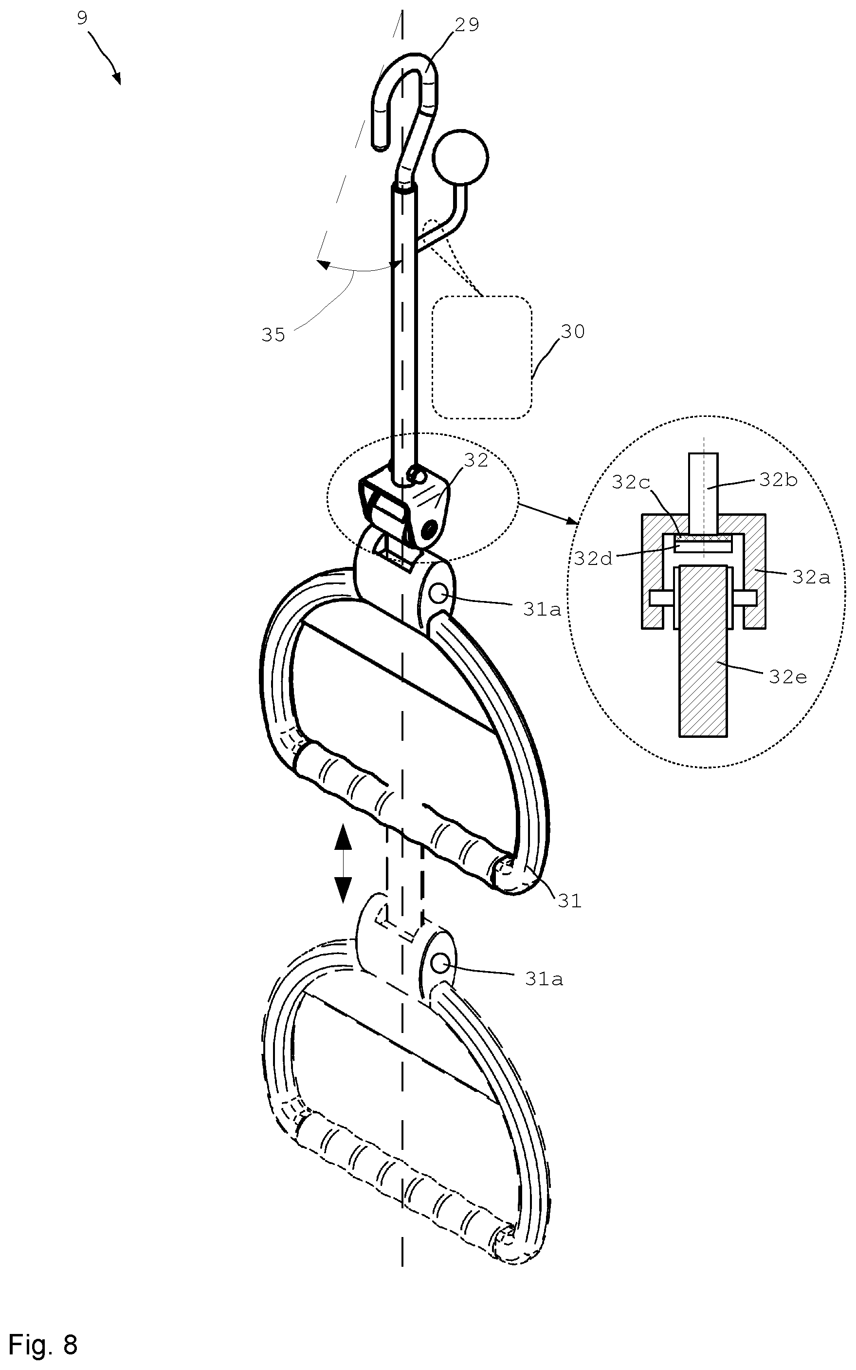 Patent US12324777 Figure 4 – Radiology holding unit for a radiology device