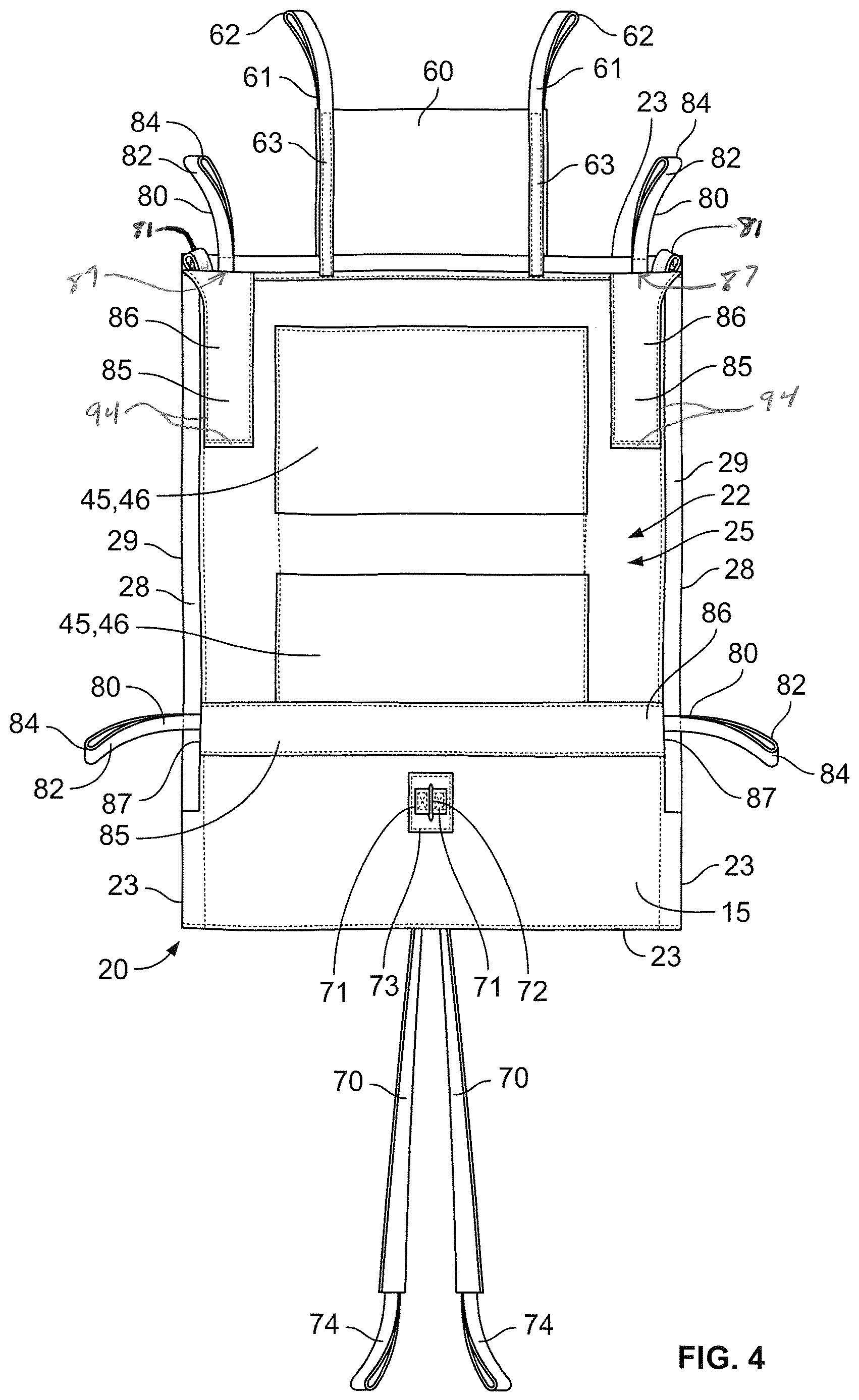 Patent US12324778 Figure 4 – Apparatus and system for lifting, moving, turning, and positioning a patient
