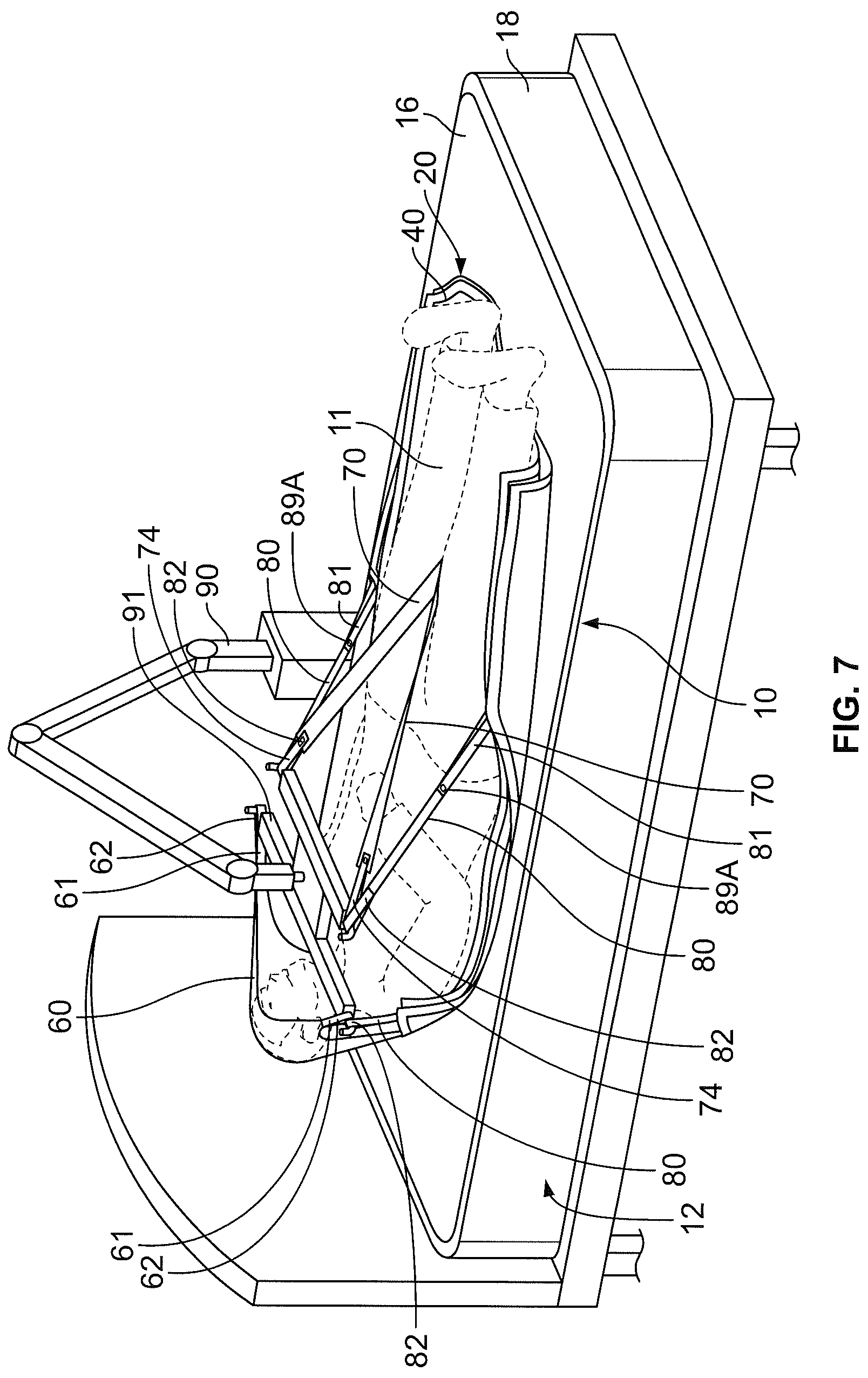 Patent US12324778 Figure 6 – Apparatus and system for lifting, moving, turning, and positioning a patient