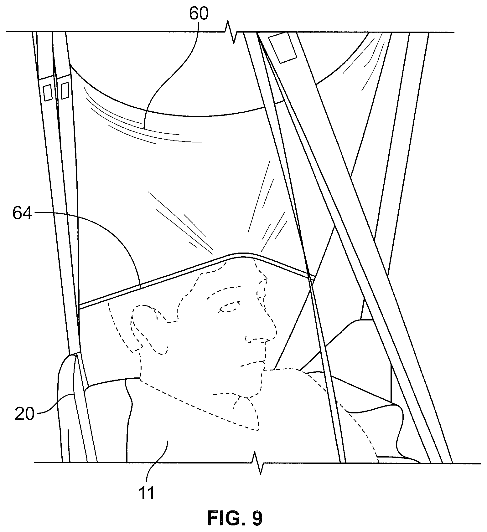 Patent US12324778 Figure 8 – Apparatus and system for lifting, moving, turning, and positioning a patient