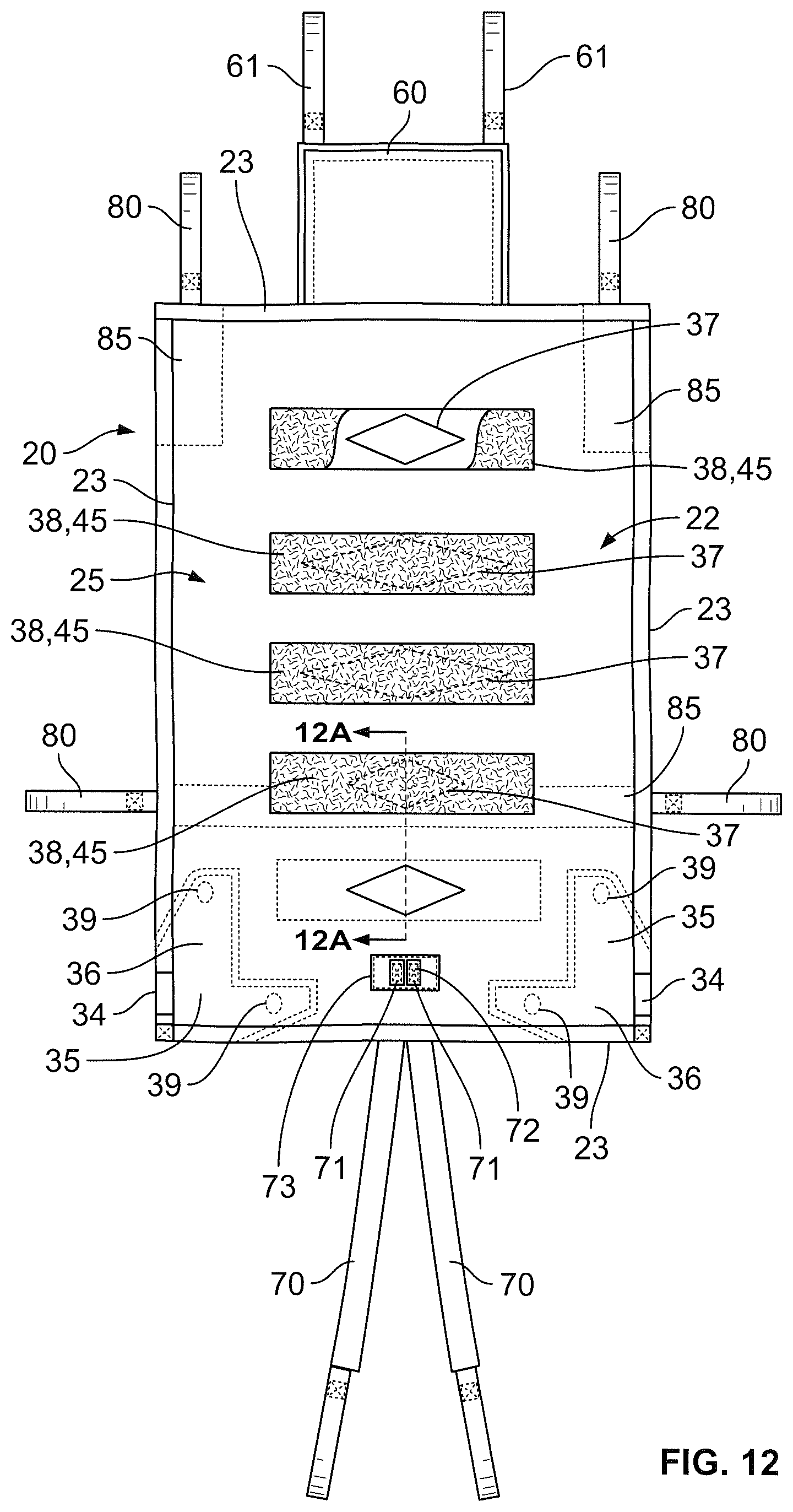 Patent US12324778 Figure 12 – Apparatus and system for lifting, moving, turning, and positioning a patient