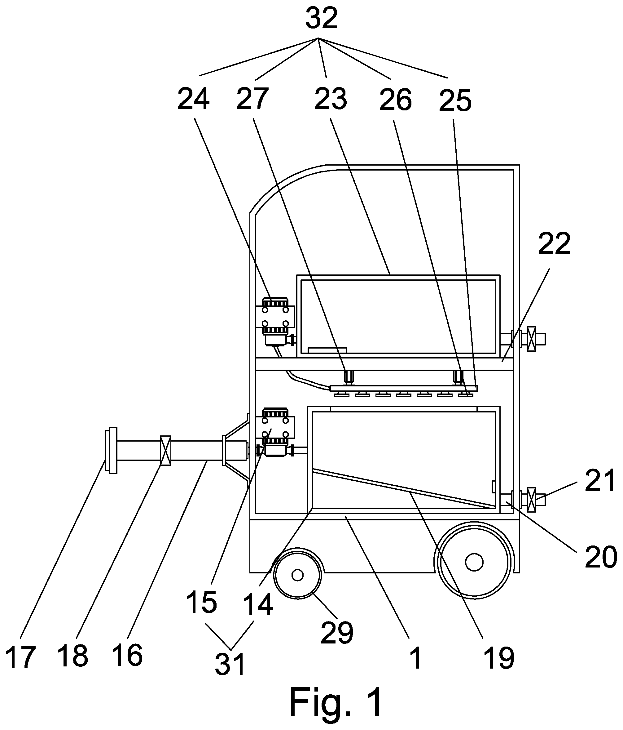 Patent US12324779 Figure 1 – Intelligent multipoint bedridden excretion and automatic cleaning and water filling treatment system