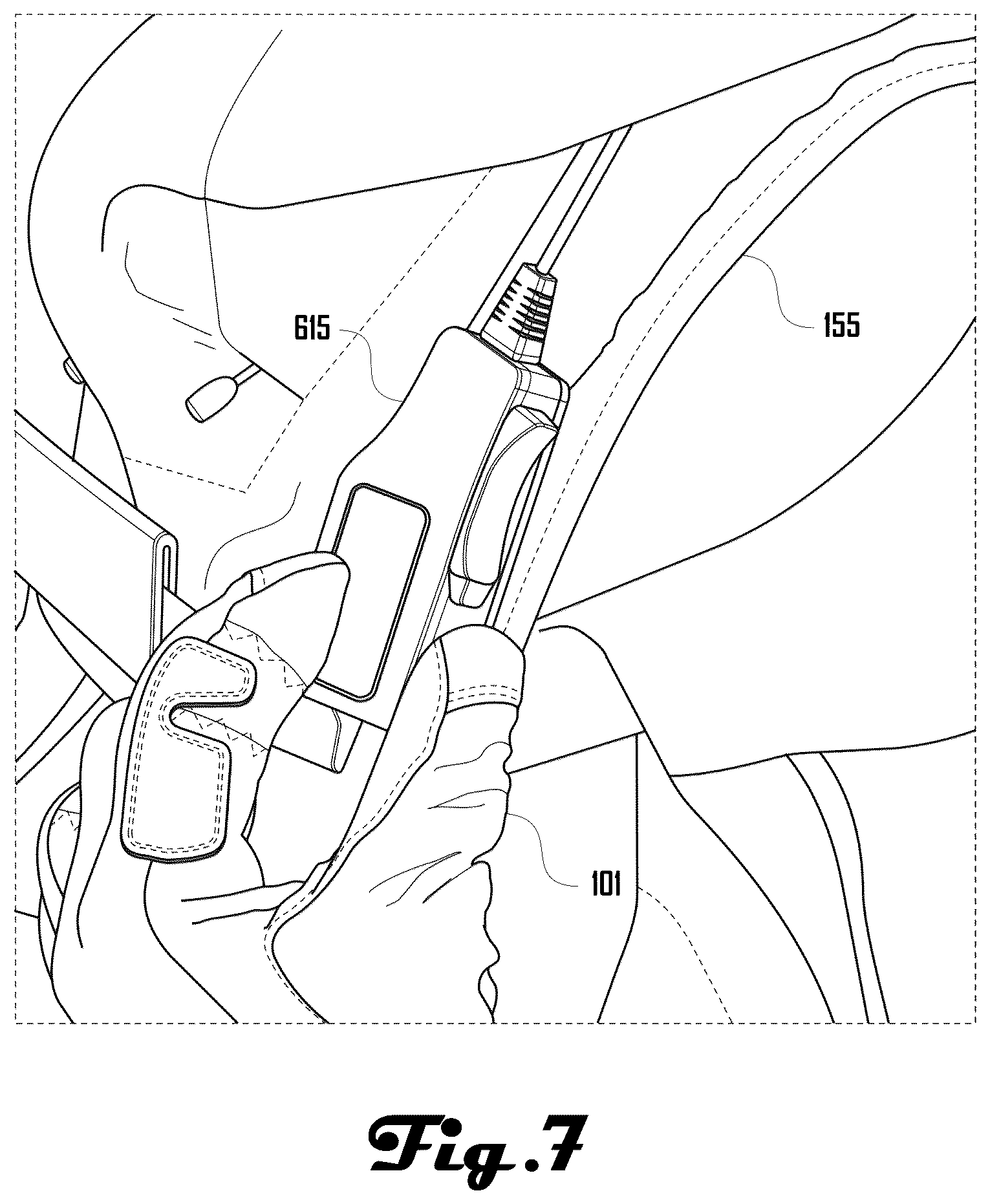 Patent US12324780 Figure 7 – Powered device to benefit a wearer during skiing