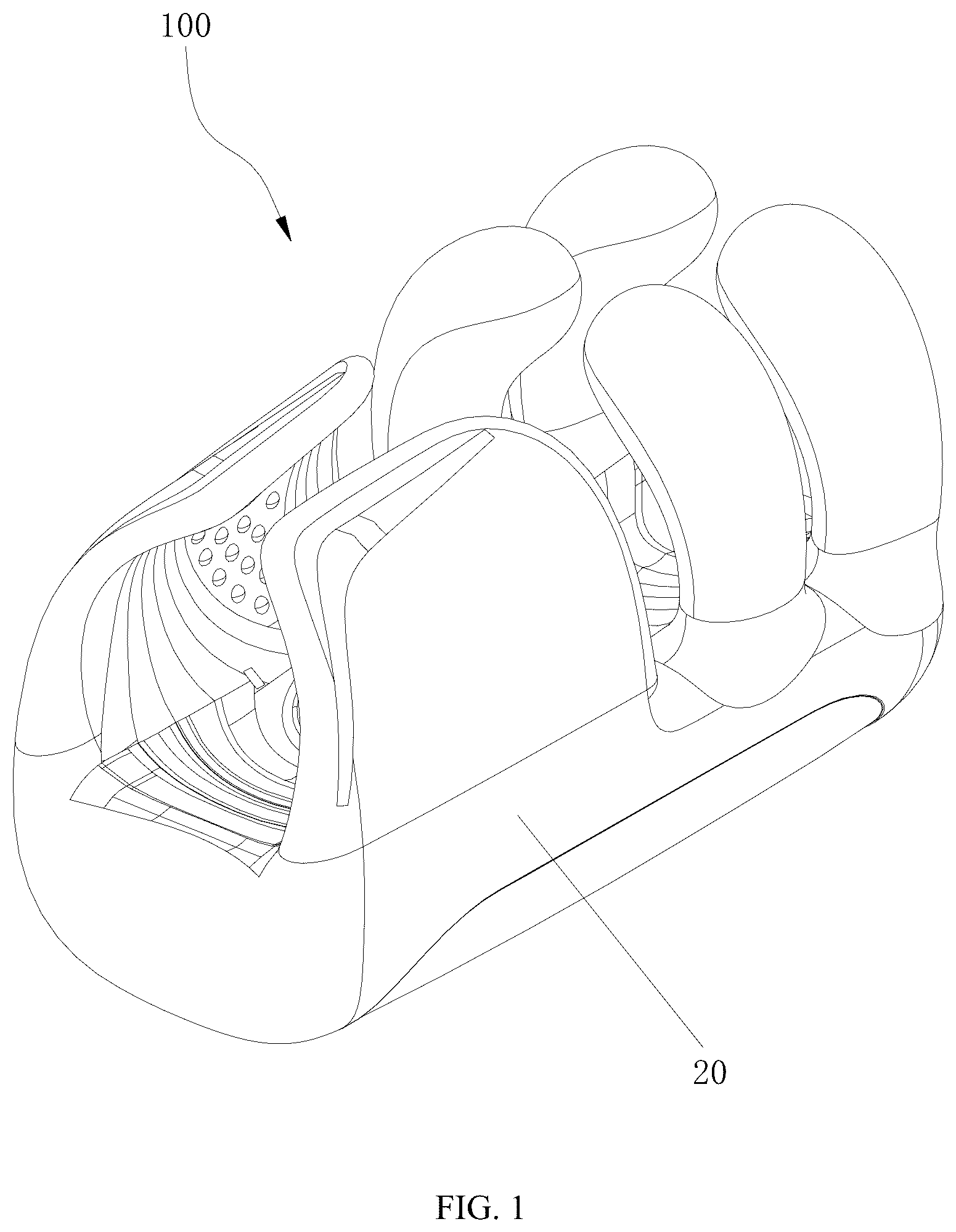 Patent US12324782 Figure 1 – Sex toy