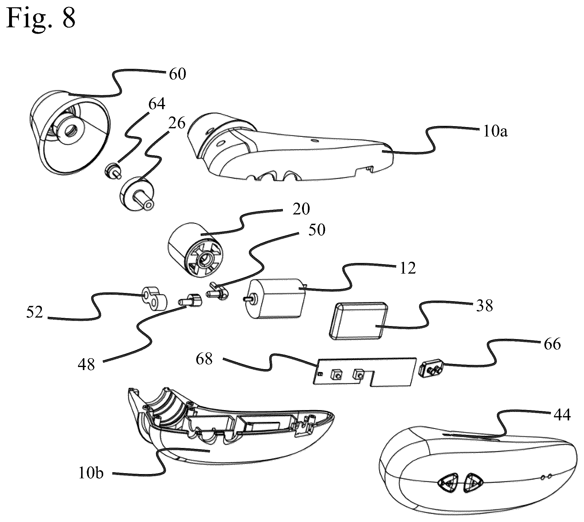 Patent US12324784 Figure 8 – Pressure field generator and stimulation device including the same