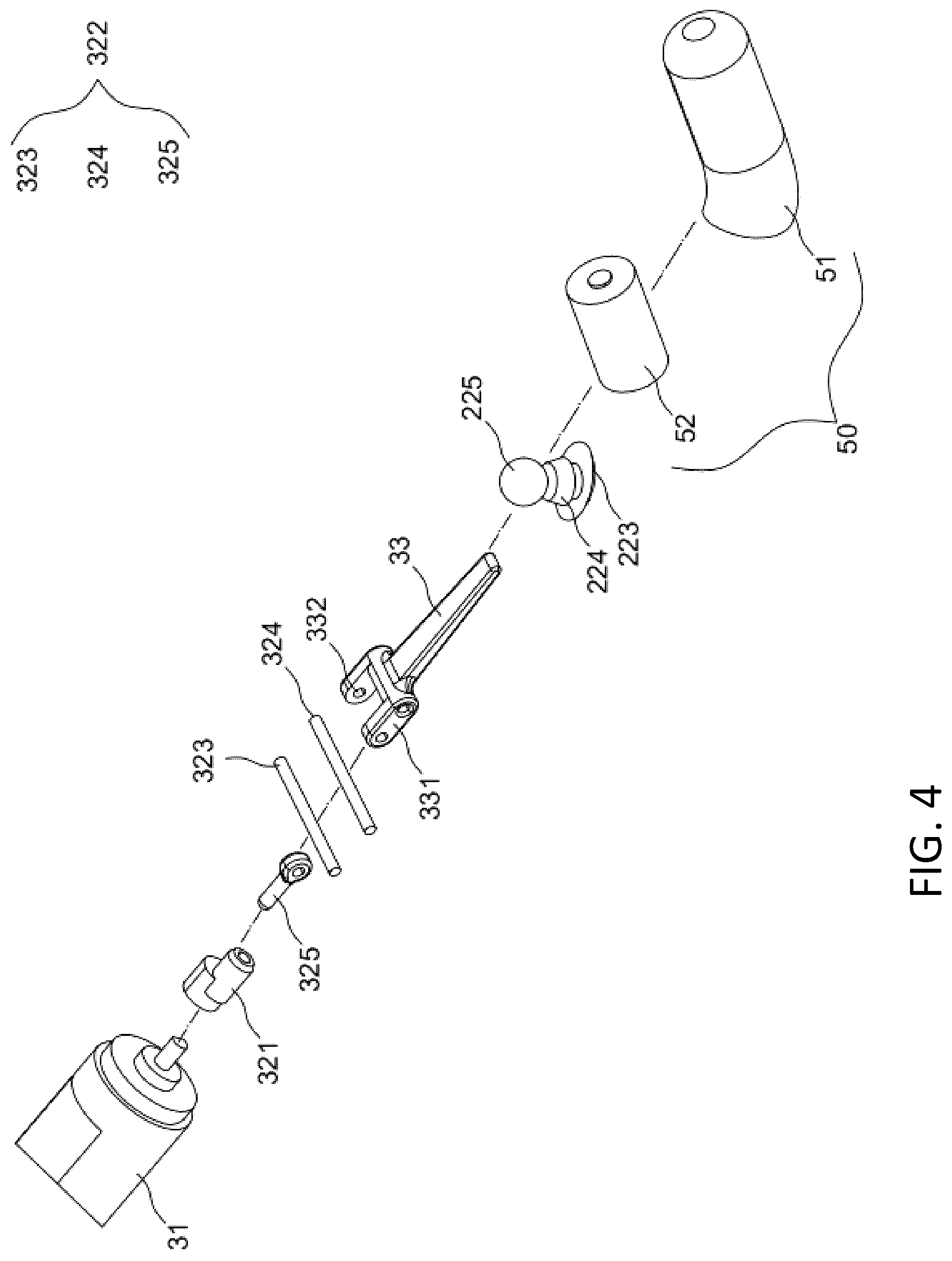 Patent US12324785 Figure 4 – Massage tool with patting structure