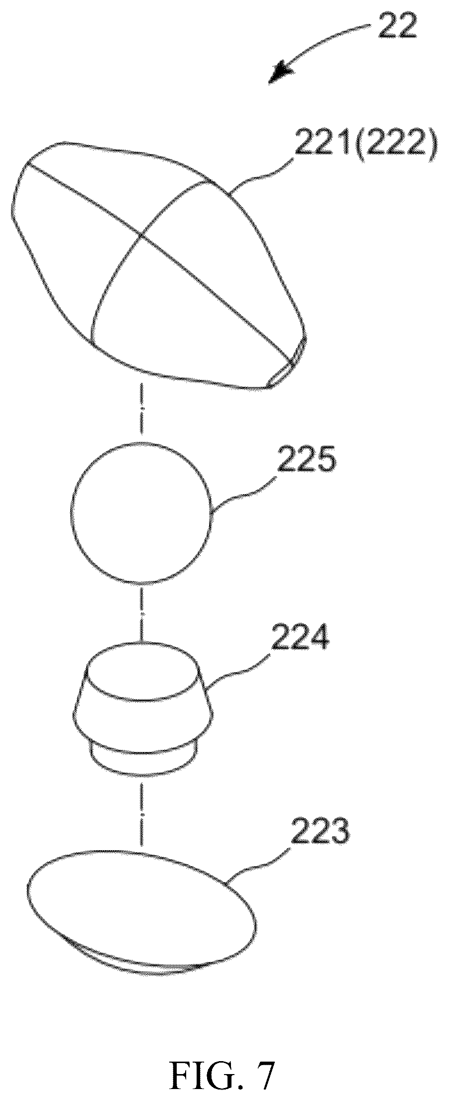 Patent US12324785 Figure 7 – Massage tool with patting structure