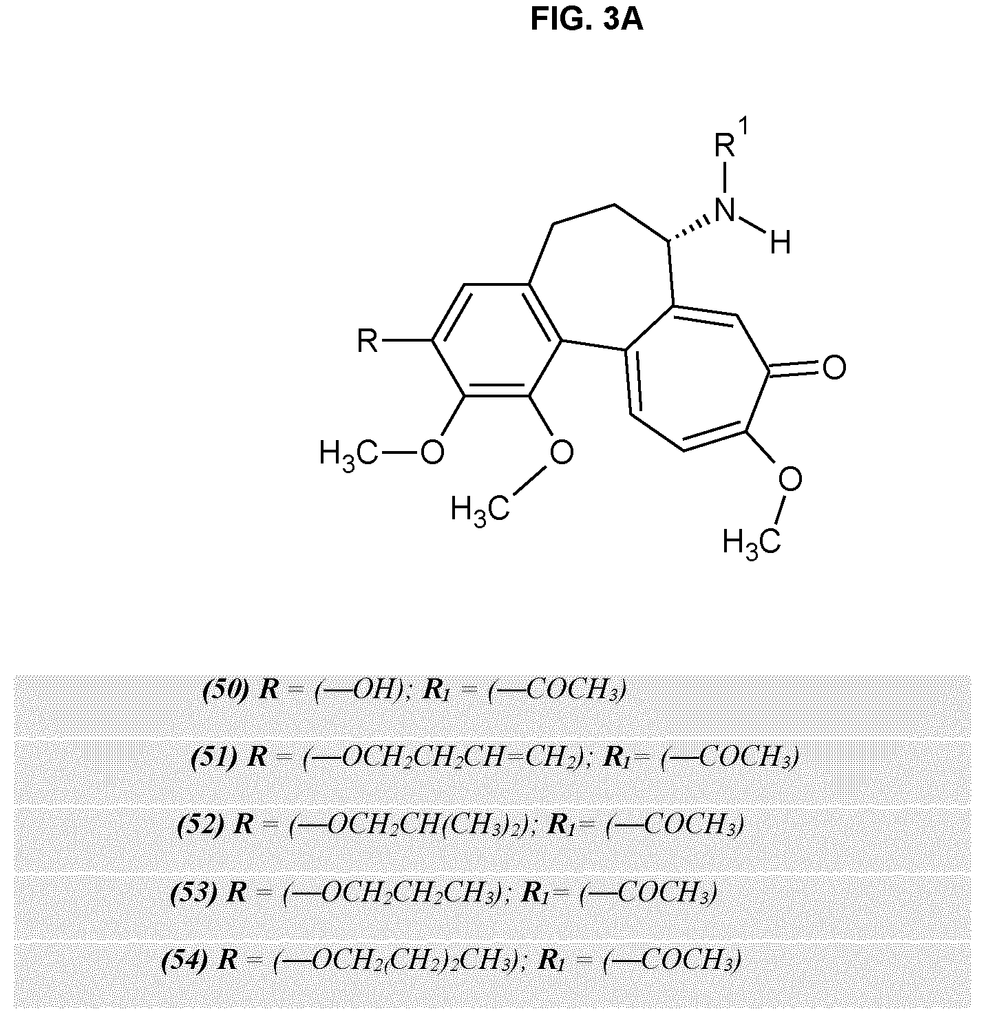 Patent US12324799 Figure 4 – Methods and uses of colchicine derivatives