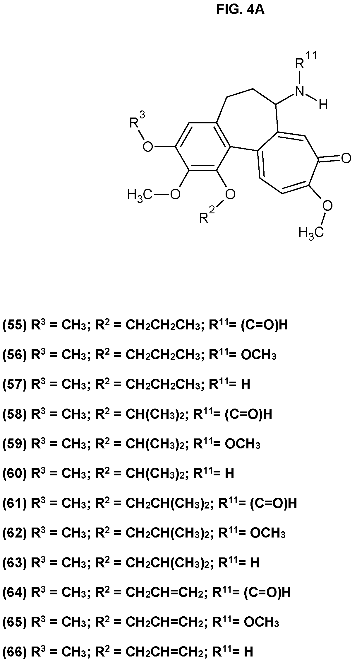 Patent US12324799 Figure 6 – Methods and uses of colchicine derivatives