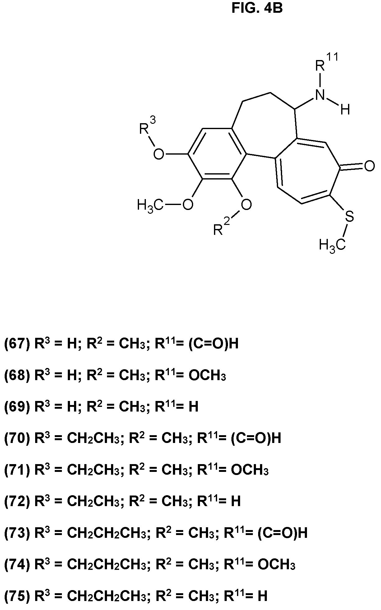 Patent US12324799 Figure 7 – Methods and uses of colchicine derivatives