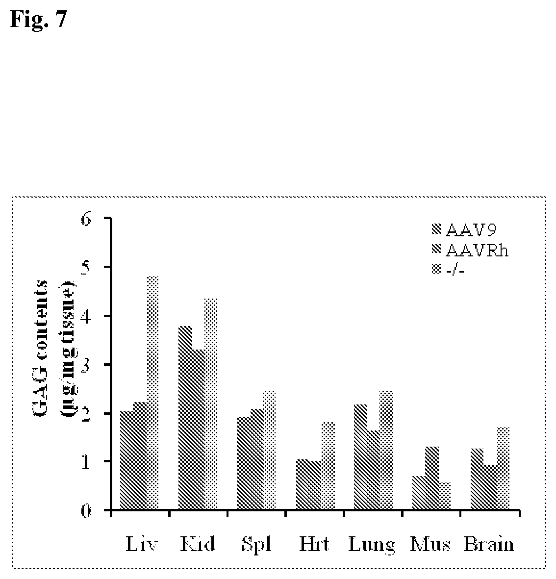 Patent US12324829 Figure 8 – Methods for delivery of polynucleotides by adeno-associated virus for lysosomal storage disorders