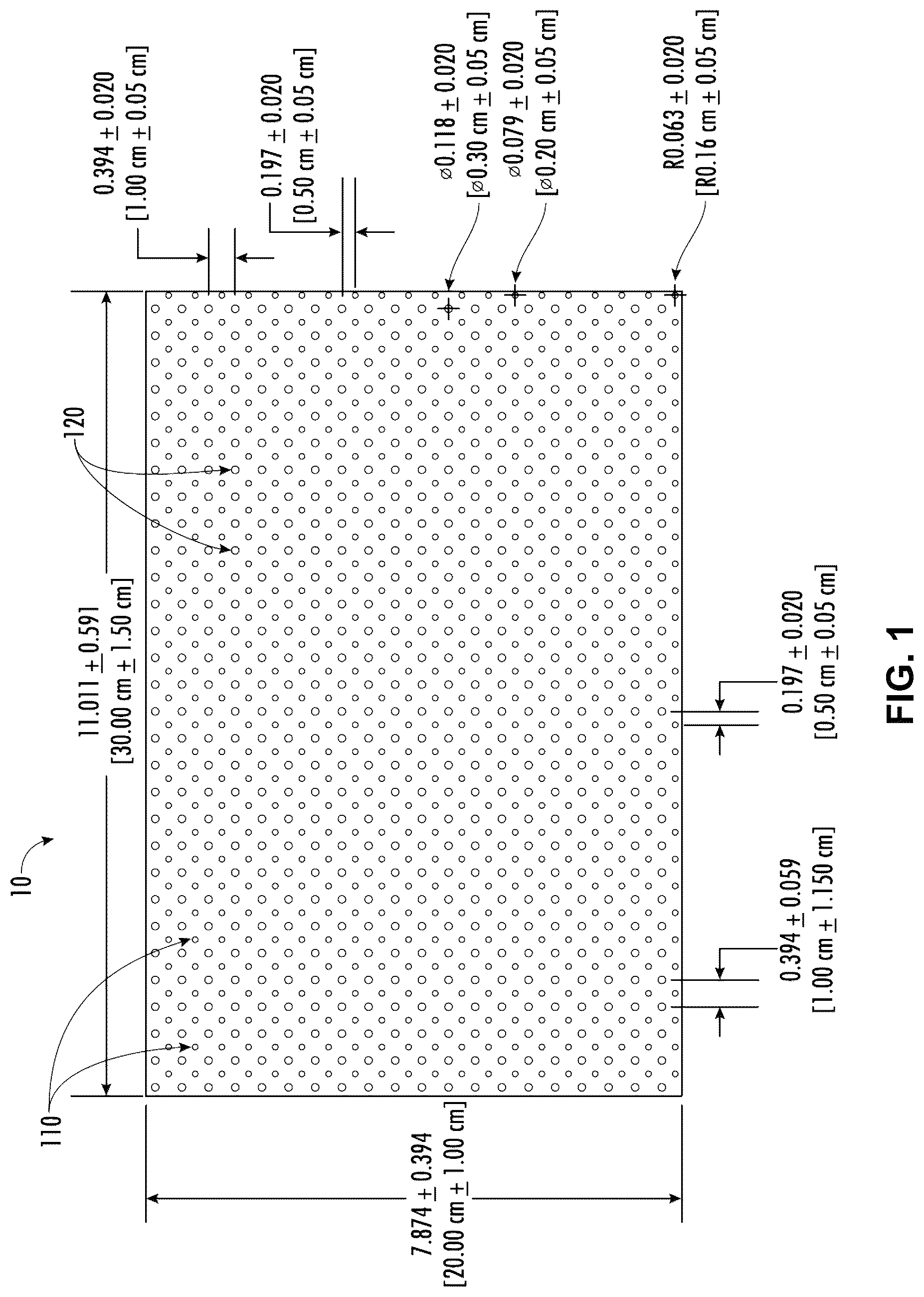 Patent US12324869 — Perforated tissue graft — Figure 1