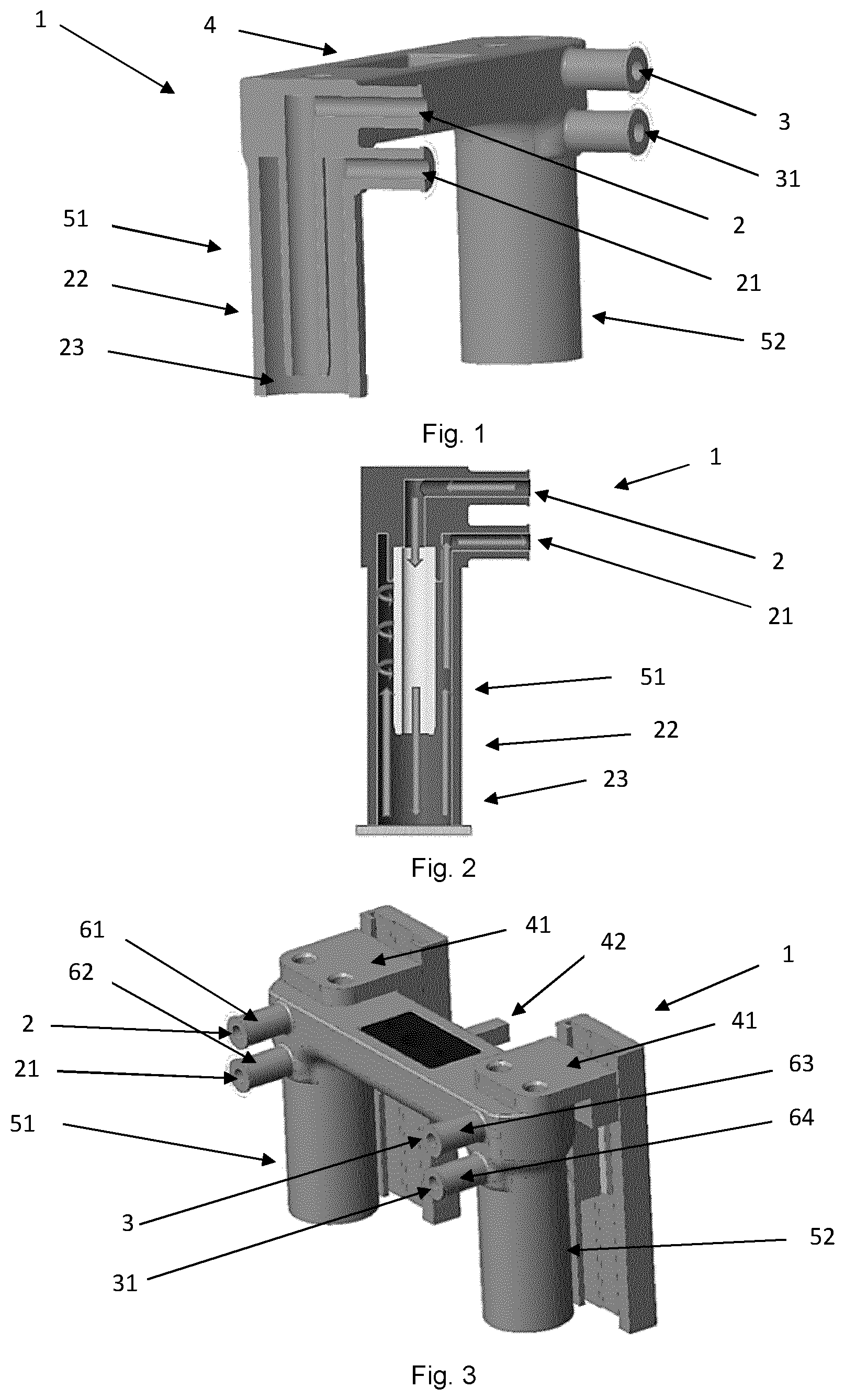 Patent US12324874 Figure 1 – Connection element and connection system for a blood treatment device