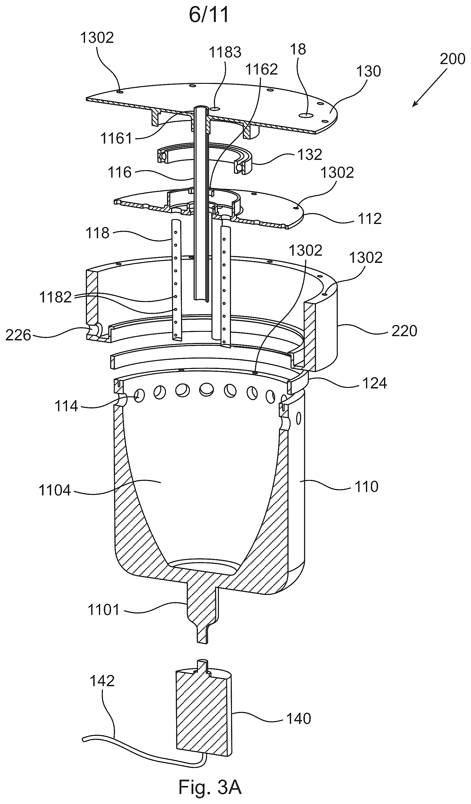 Patent US12324877 Figure 6 – Blood-gas exchange device and methods of use