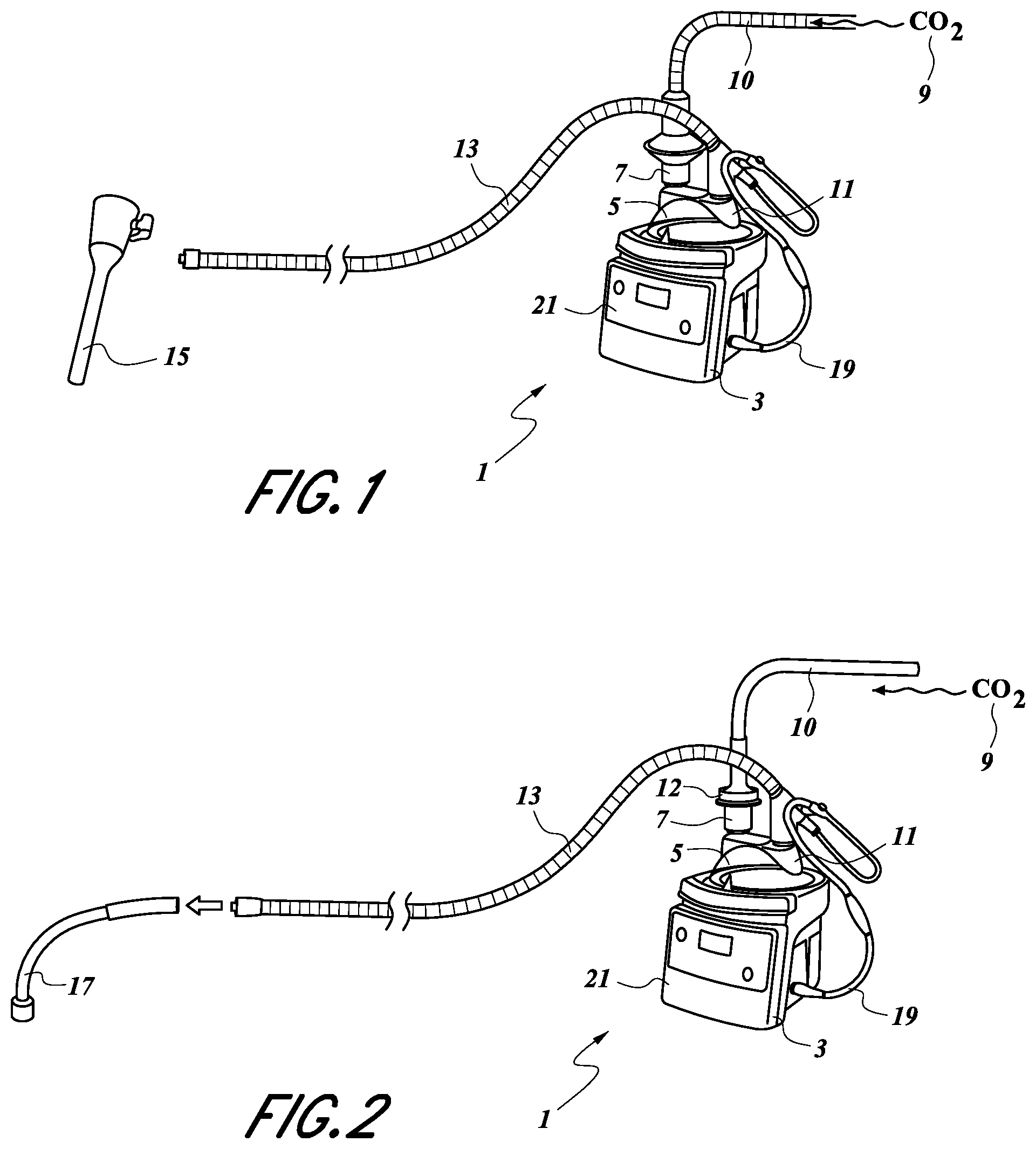 Patent US12324881 Figure 1 – Methods and systems for delivering gas to a patient