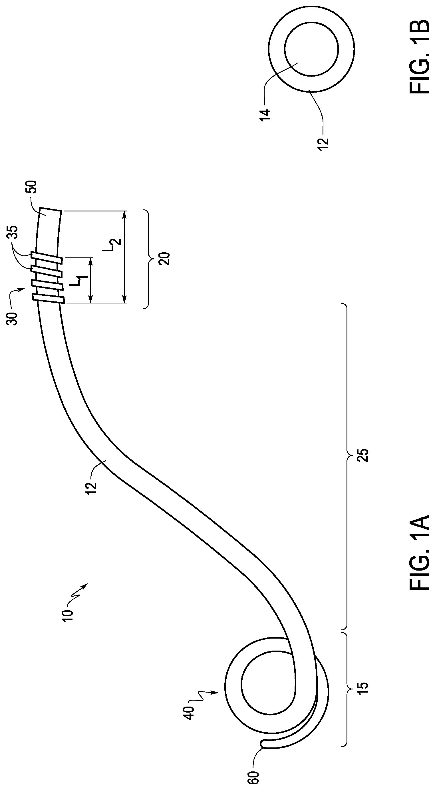 Patent US12324888 Figure 1 – Ureteral stent with anti-migration features