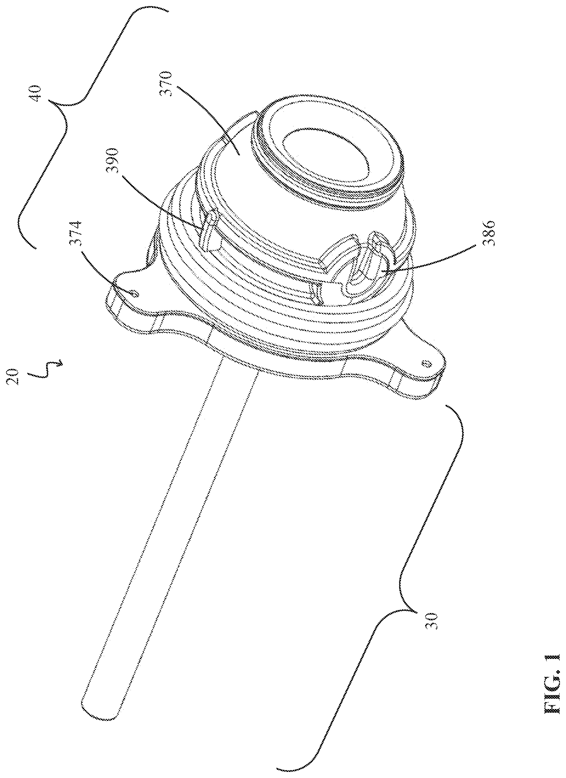 Patent US12324894 Figure 1 – Percutaneous access pathway system