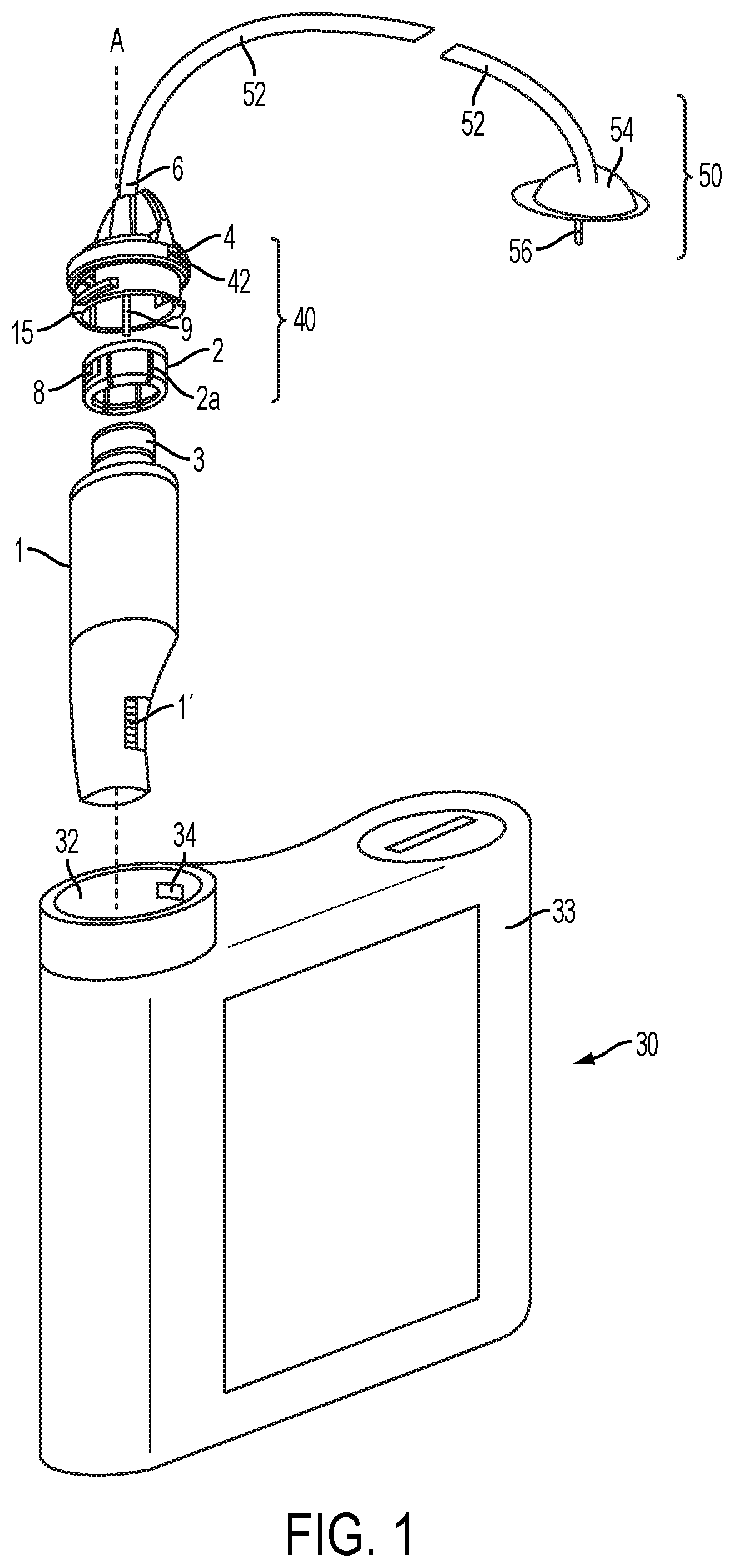 Patent US12324897 Figure 1 – Smart connection interface
