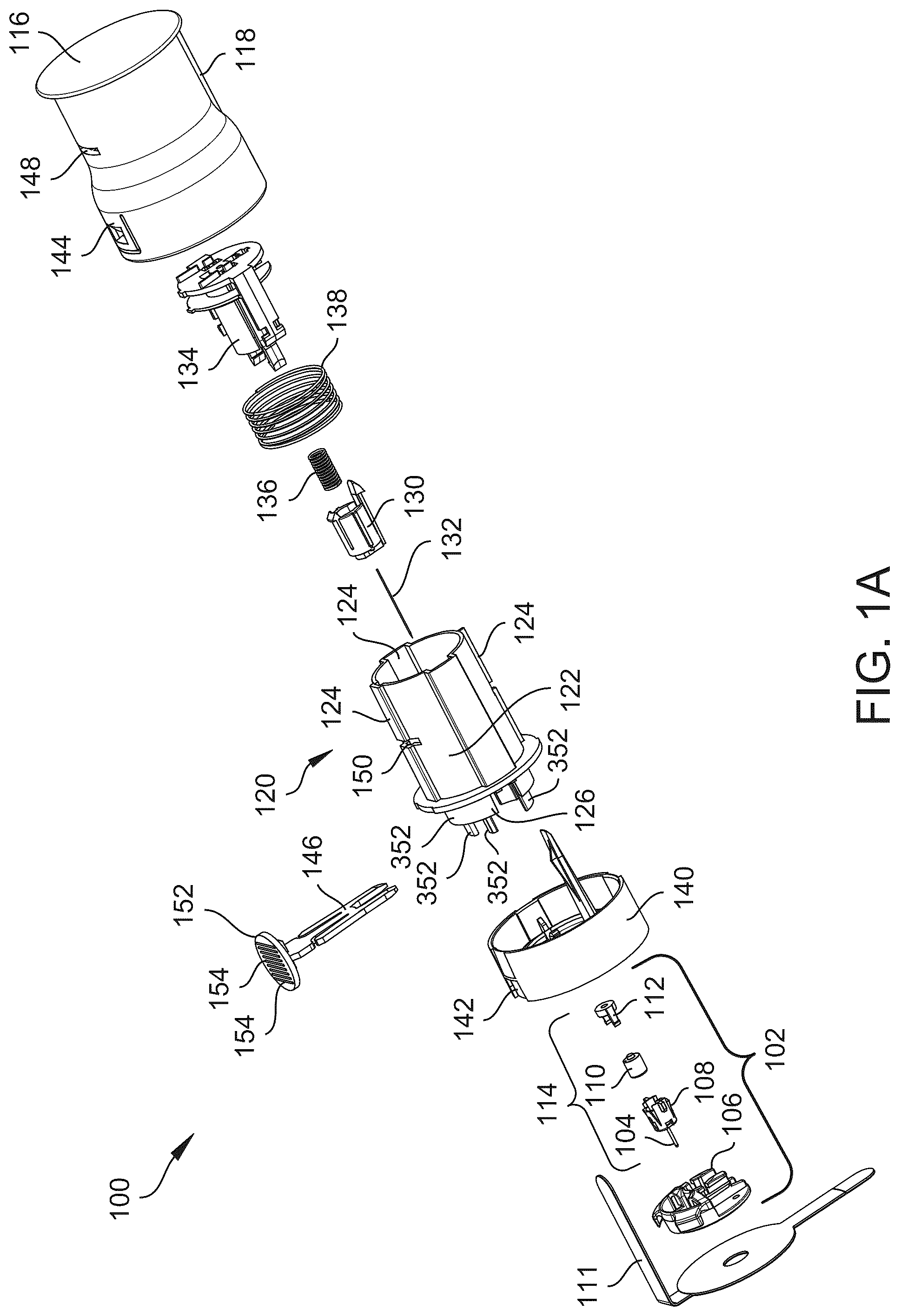 Patent US12324899 Figure 1 – Infusion set and inserter assembly systems and methods