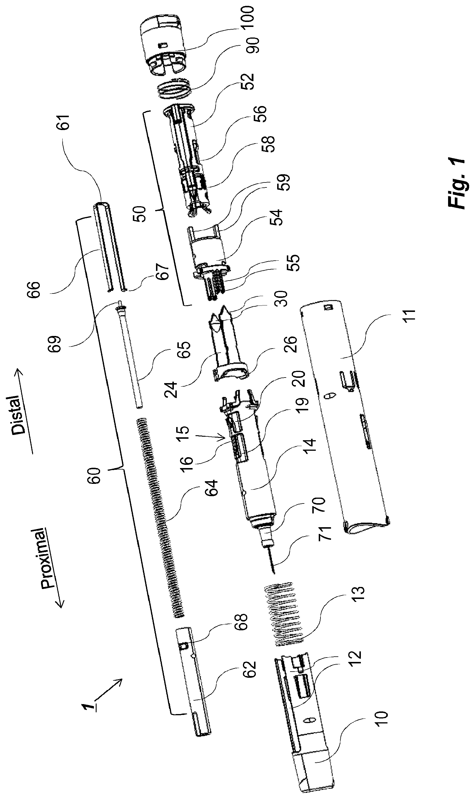 Patent US12324901 Figure 1 – Electrical information device for communicating information related to a medicament delivery