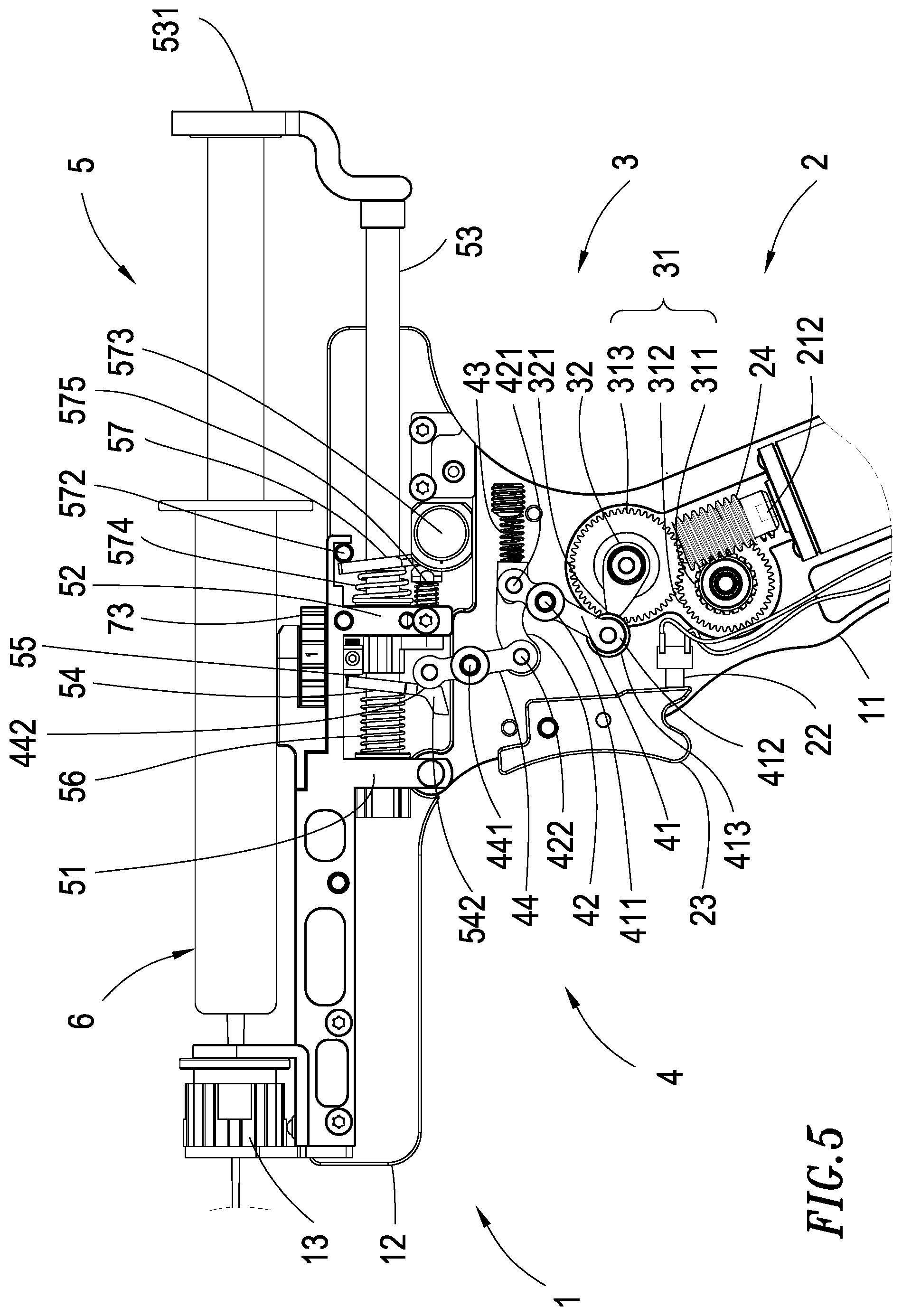 Patent US12324904 Figure 5 – Electric injection device