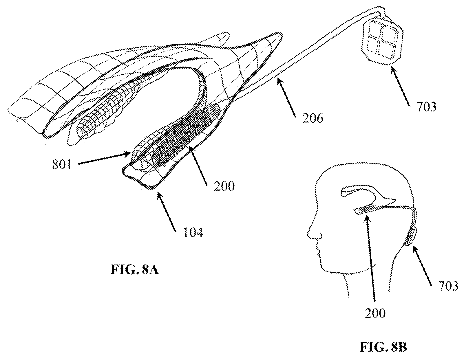 Patent US12324910 Figure 8 – Visual prosthesis employing ventricular or endovascular neural electrode arrays